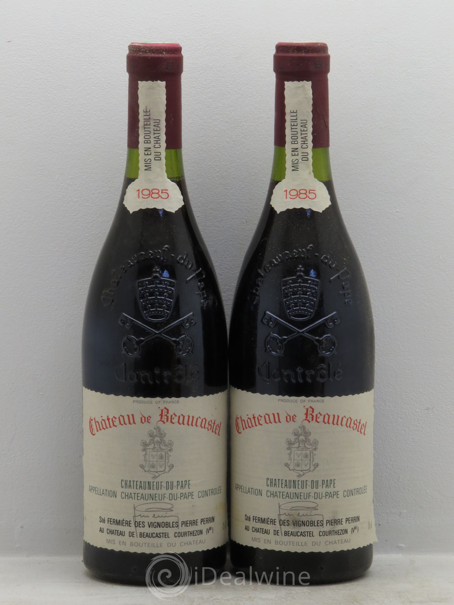 Châteauneuf-du-Pape Château de Beaucastel Famille Perrin 1985 - Lot de 2 bouteilles - 0