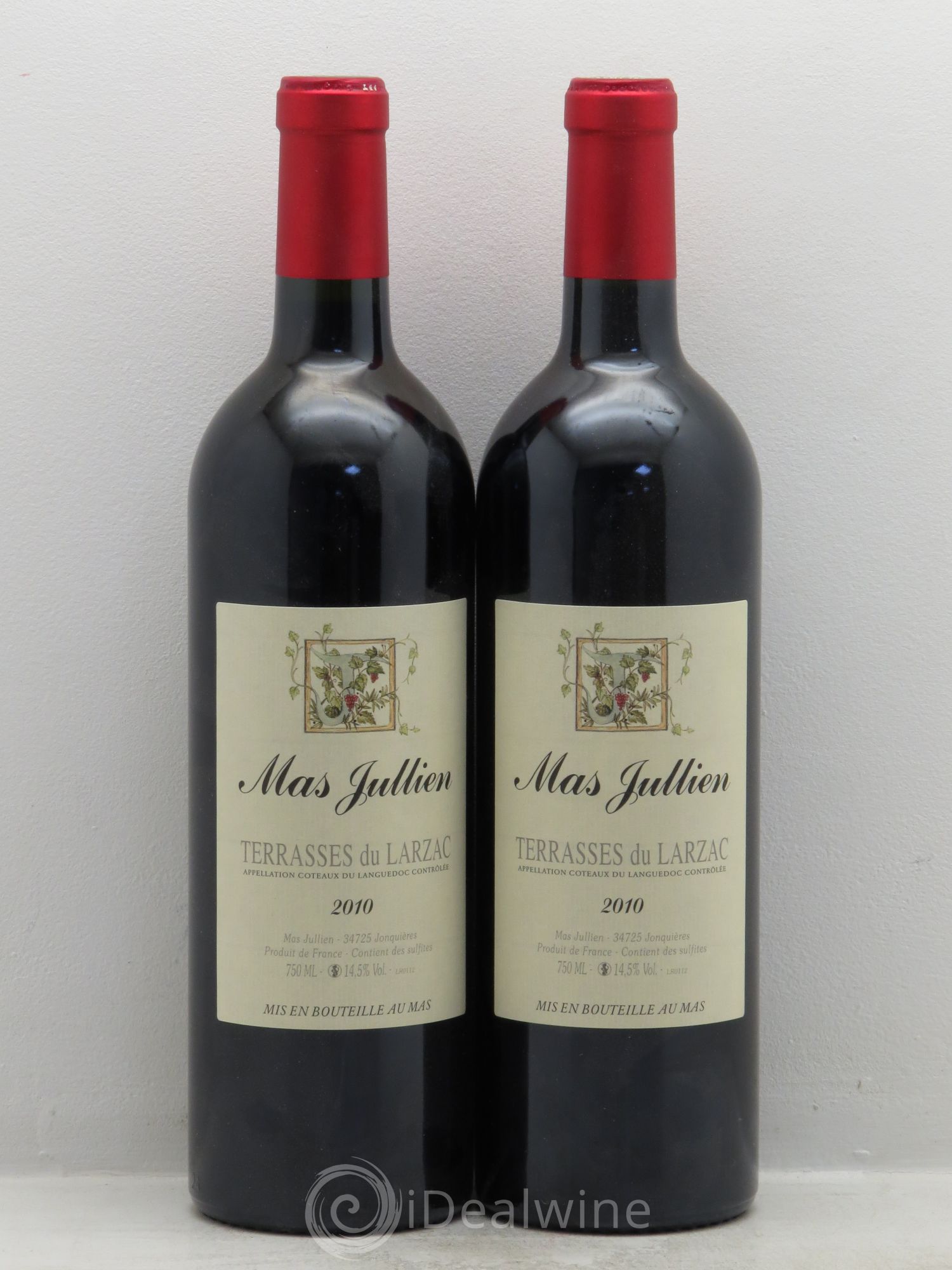 Terrasses du Larzac Mas Jullien Olivier Jullien 2010 - Lot de 2 bouteilles - 0