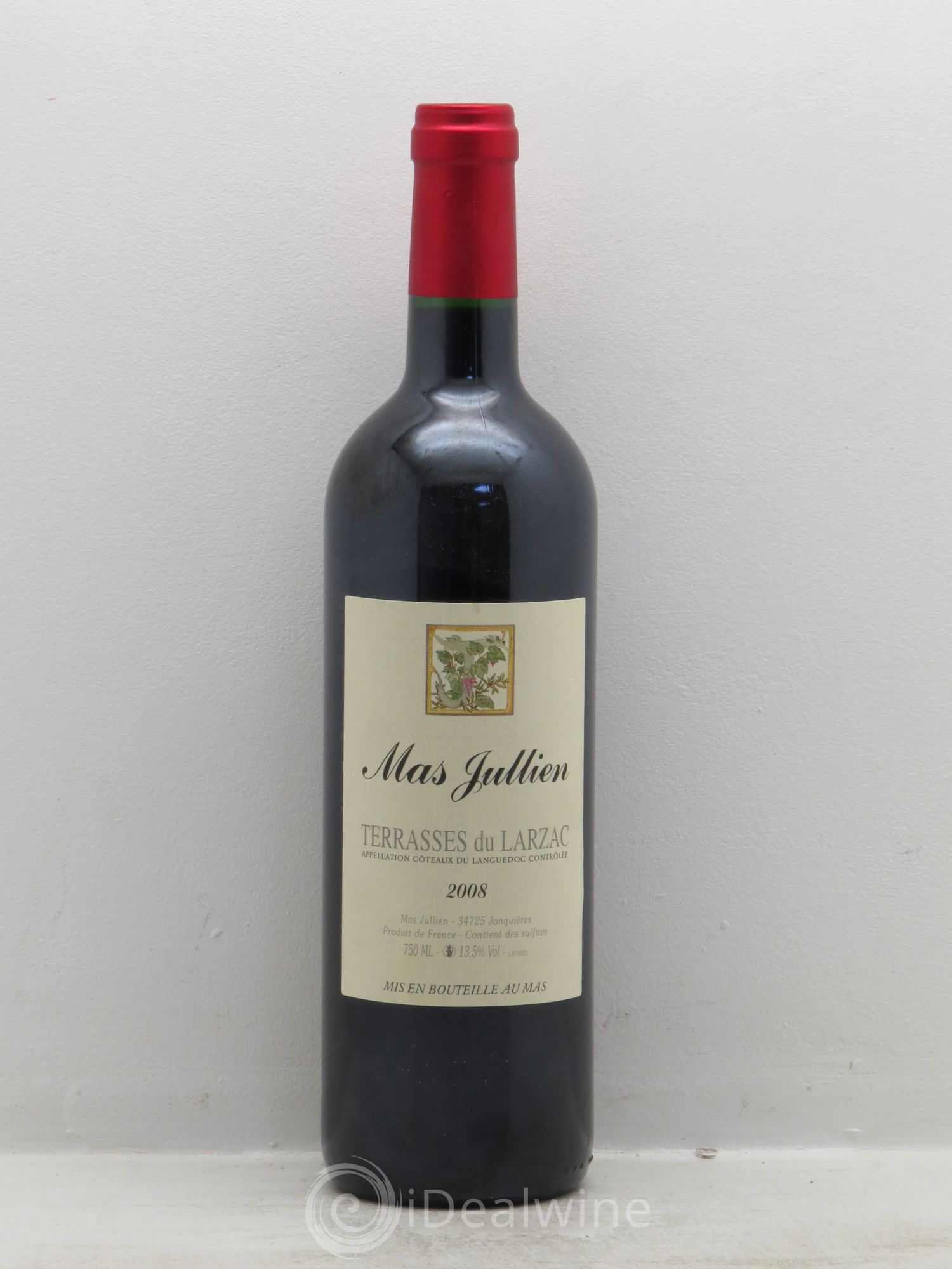 Terrasses du Larzac Mas Jullien Olivier Jullien 2008 - Lot de 1 bouteille - 0