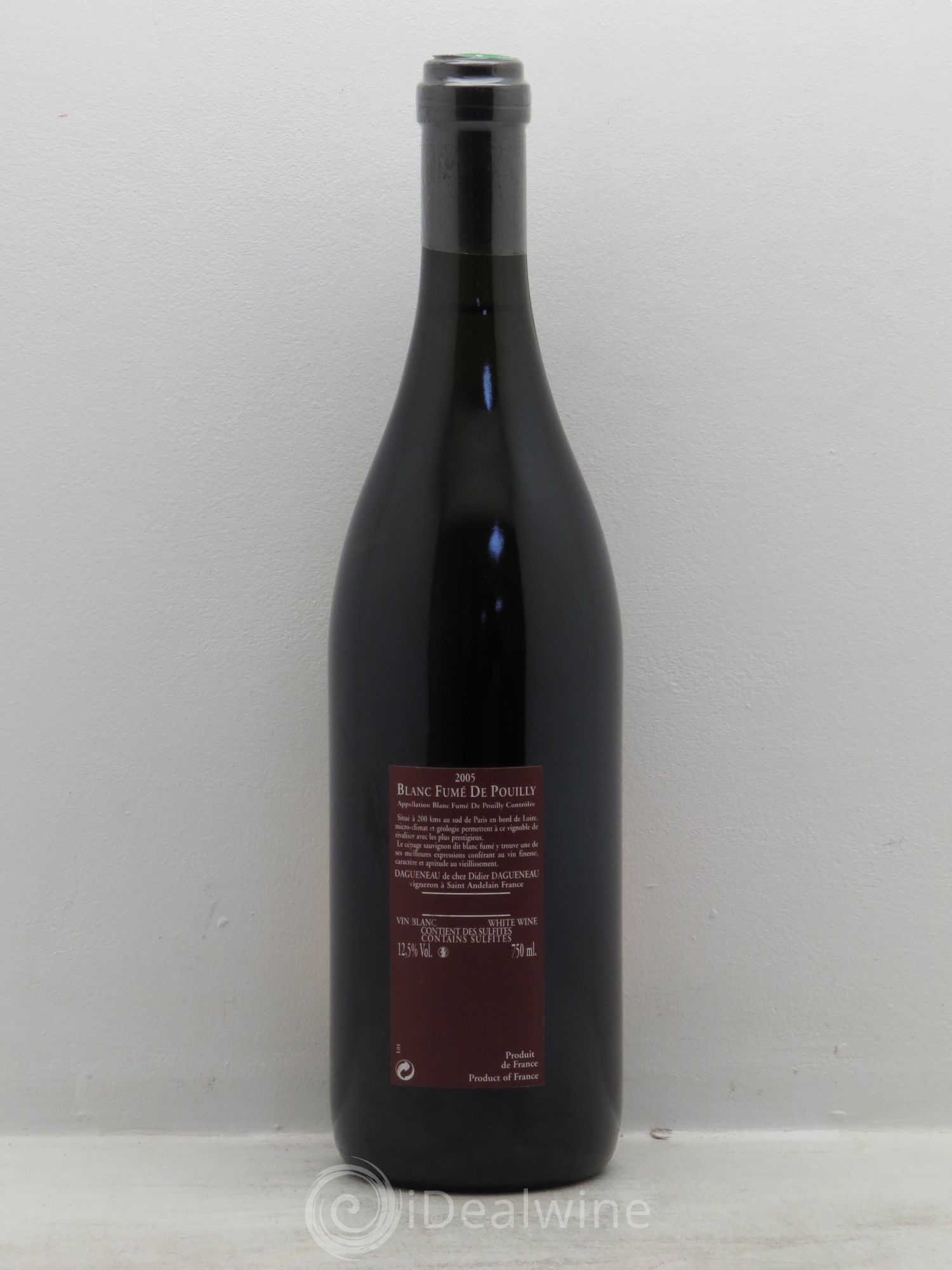 Vin de France (anciennement Pouilly-Fumé) Pur Sang Dagueneau (Domaine Didier - Louis-Benjamin) 2005 - Lot de 1 bouteille - 1