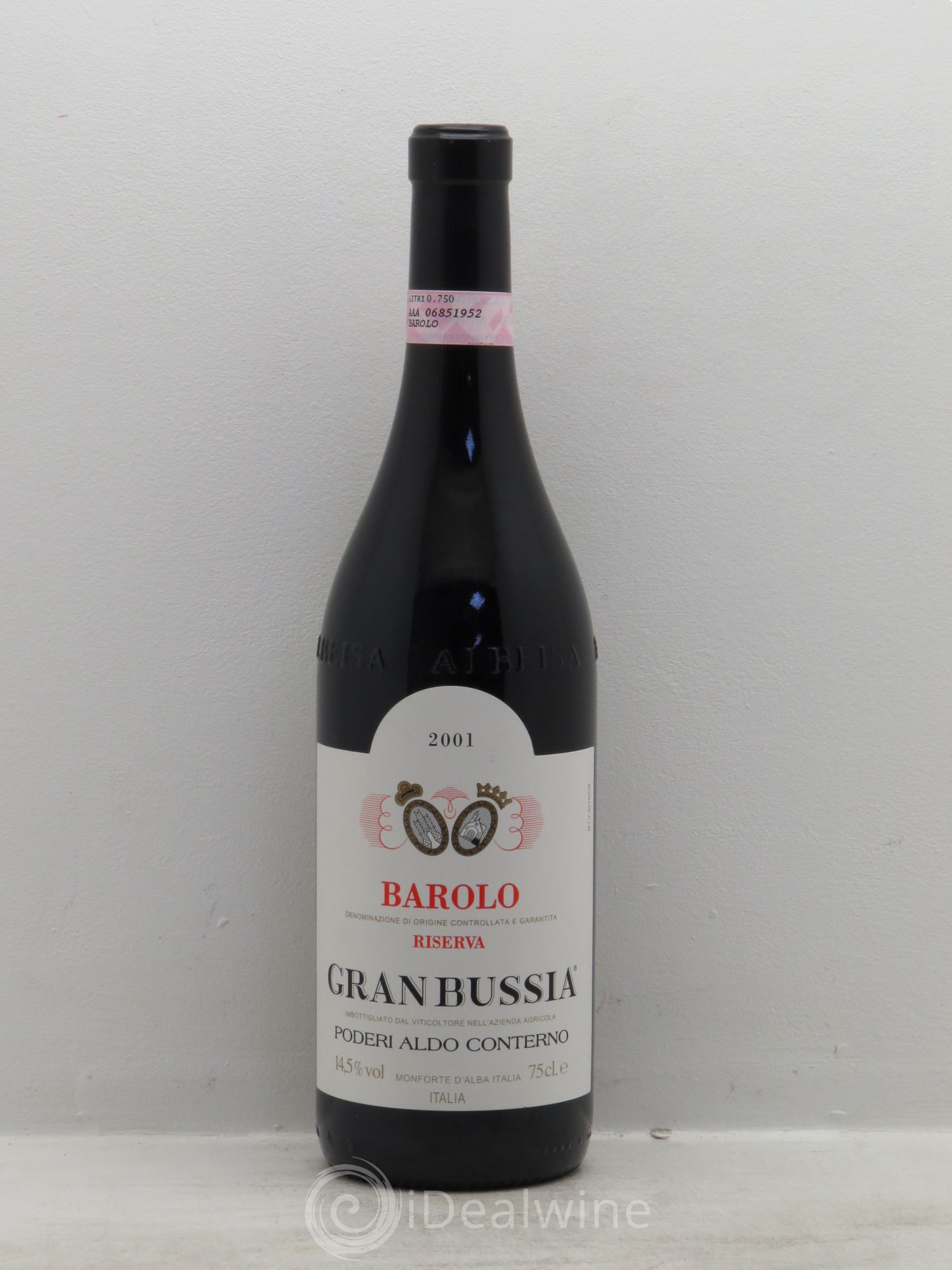 Barolo DOCG Riserva Granbussia Aldo Conterno 2001 - Posten von 1 Flasche - 0