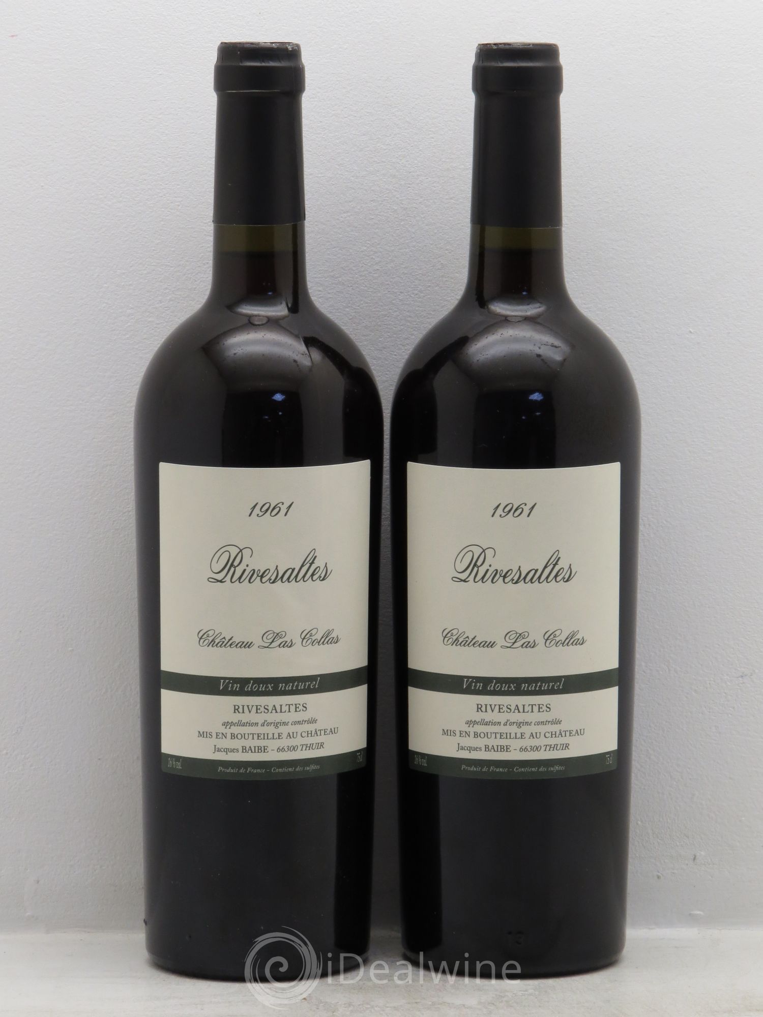 Rivesaltes Las Collas 1961 - Posten von 2 Flaschen - 0