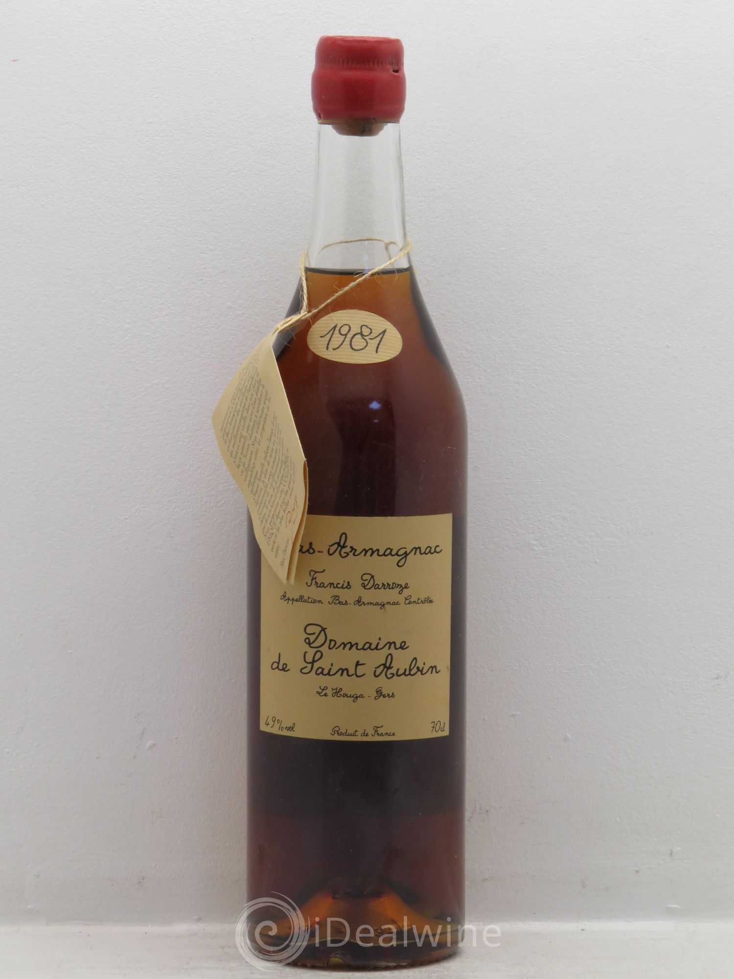 Bas-Armagnac Darroze St Aubin (49°) 1981 - Posten von 1 Flasche - 0