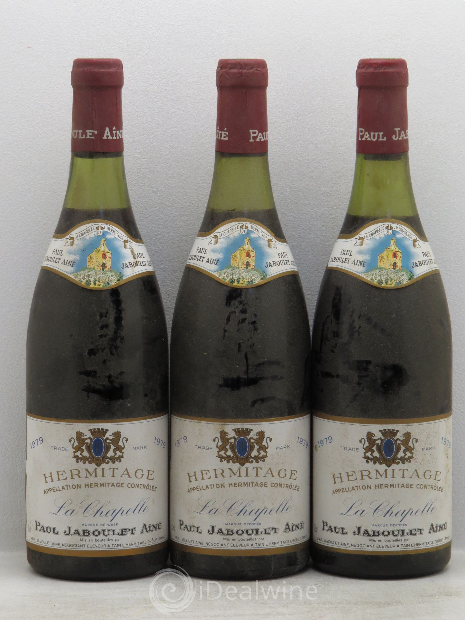 Hermitage La Chapelle Paul Jaboulet Ainé 1979 - Lot de 3 bouteilles - 0