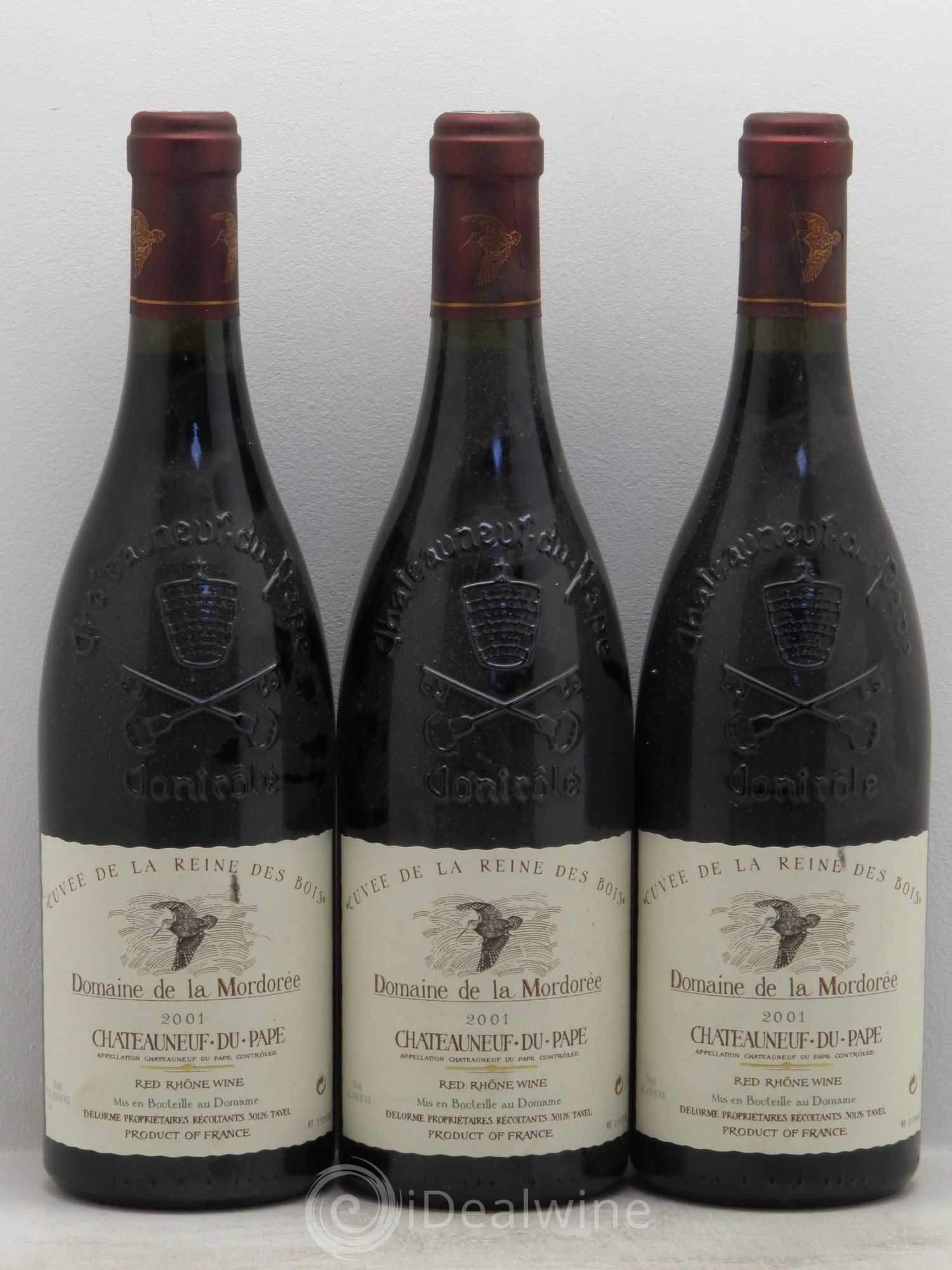 Châteauneuf-du-Pape Cuvée de la Reine des Bois La Mordorée (Domaine de) 2001 - Lot de 3 bouteilles - 0
