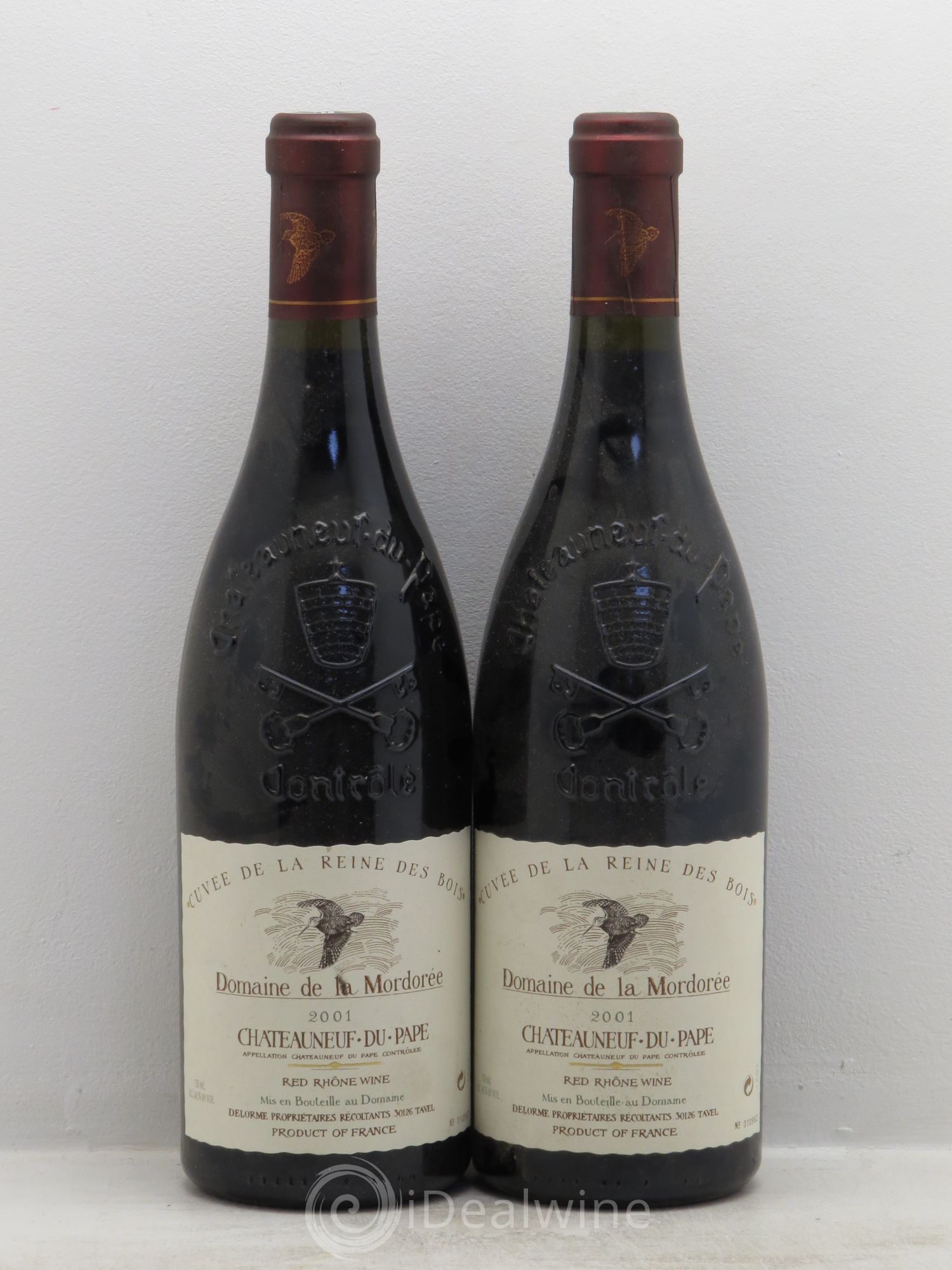 Châteauneuf-du-Pape Cuvée de la Reine des Bois La Mordorée (Domaine de) 2001 - Lot de 2 bouteilles - 0