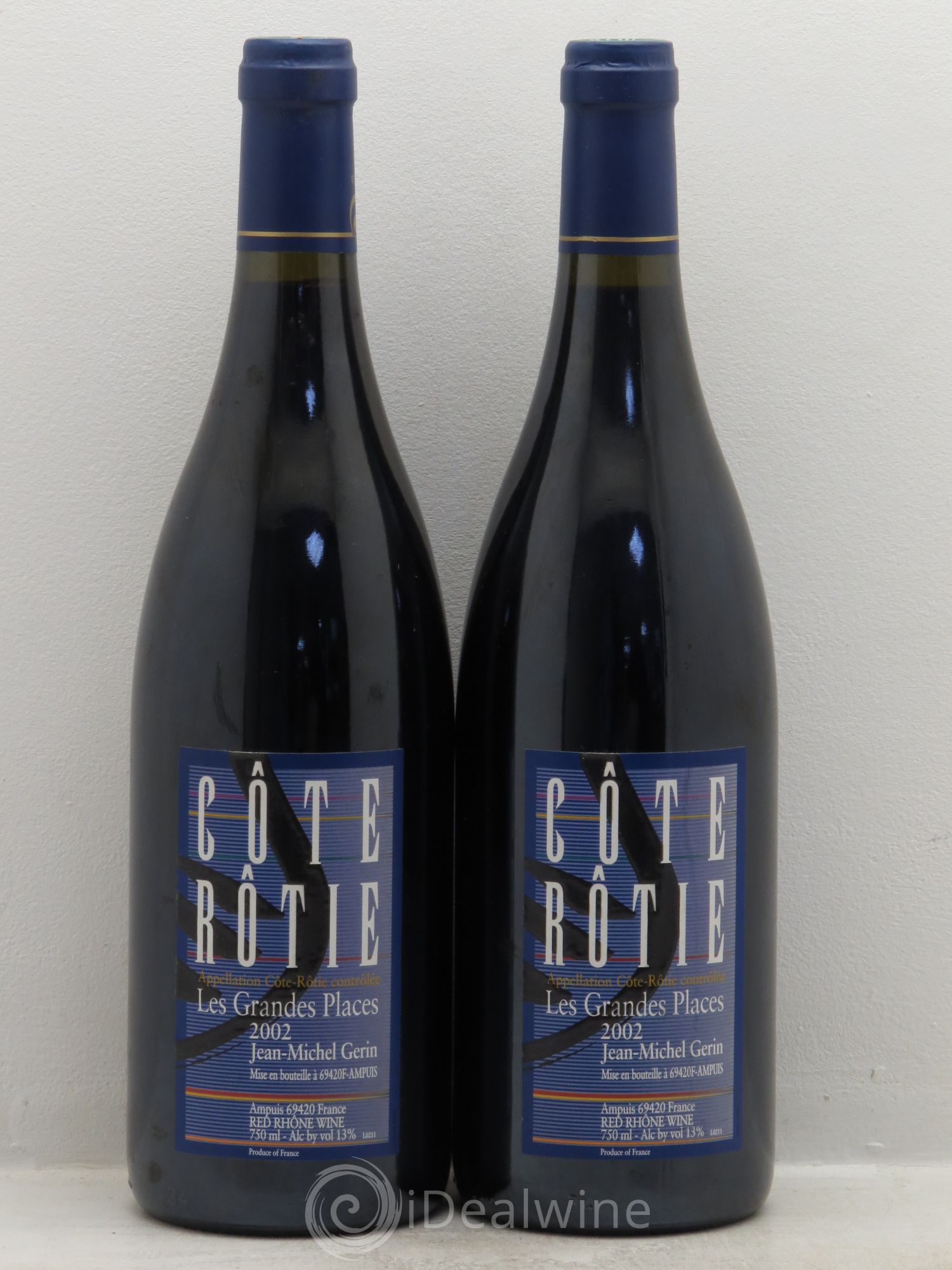 Côte-Rôtie Les Grandes Places Jean-Michel Gerin 2002 - Lot de 2 bouteilles - 0