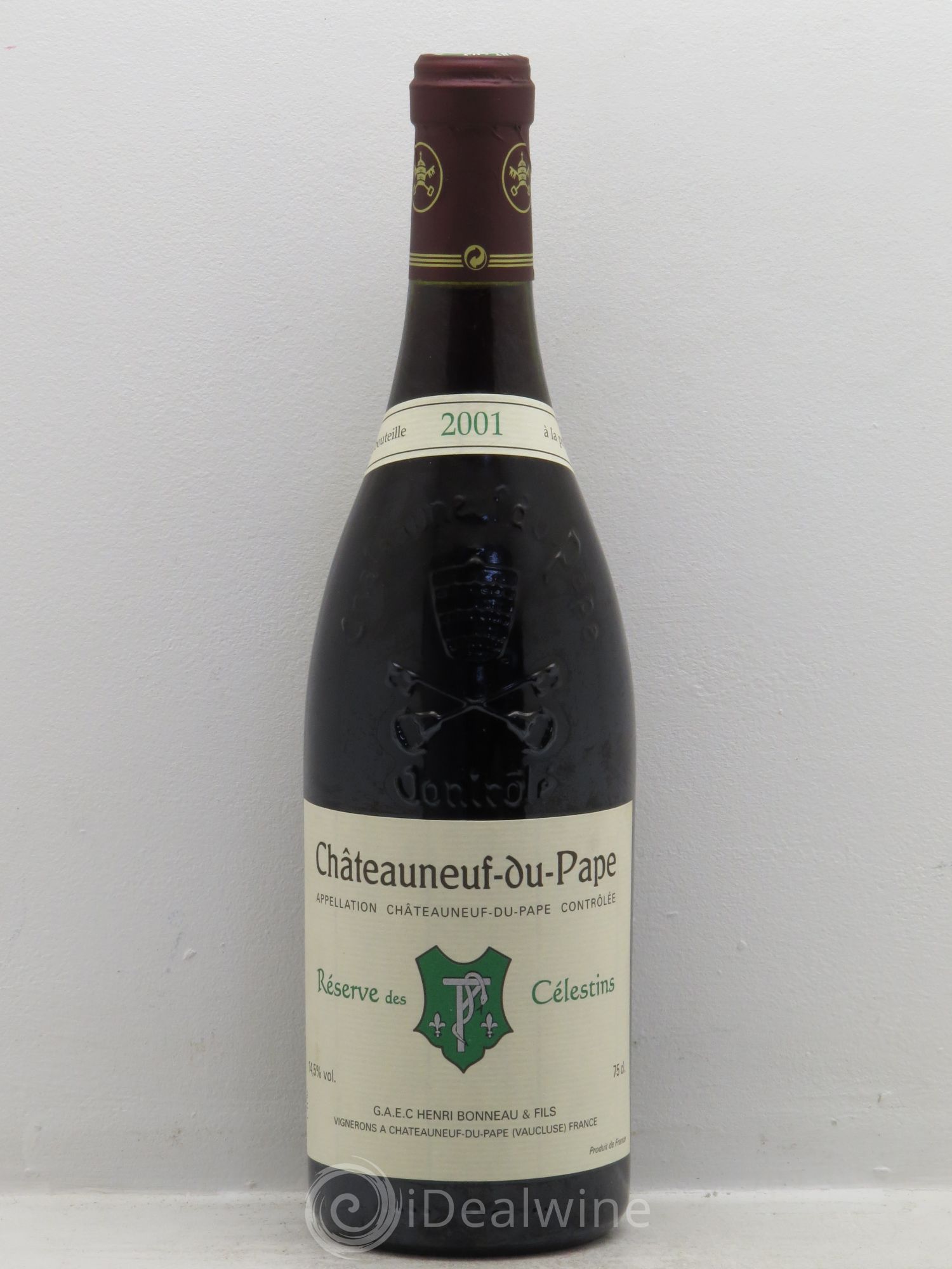 Châteauneuf-du-Pape Réserve des Célestins Henri Bonneau & Fils 2001 - Lot de 1 bouteille - 0