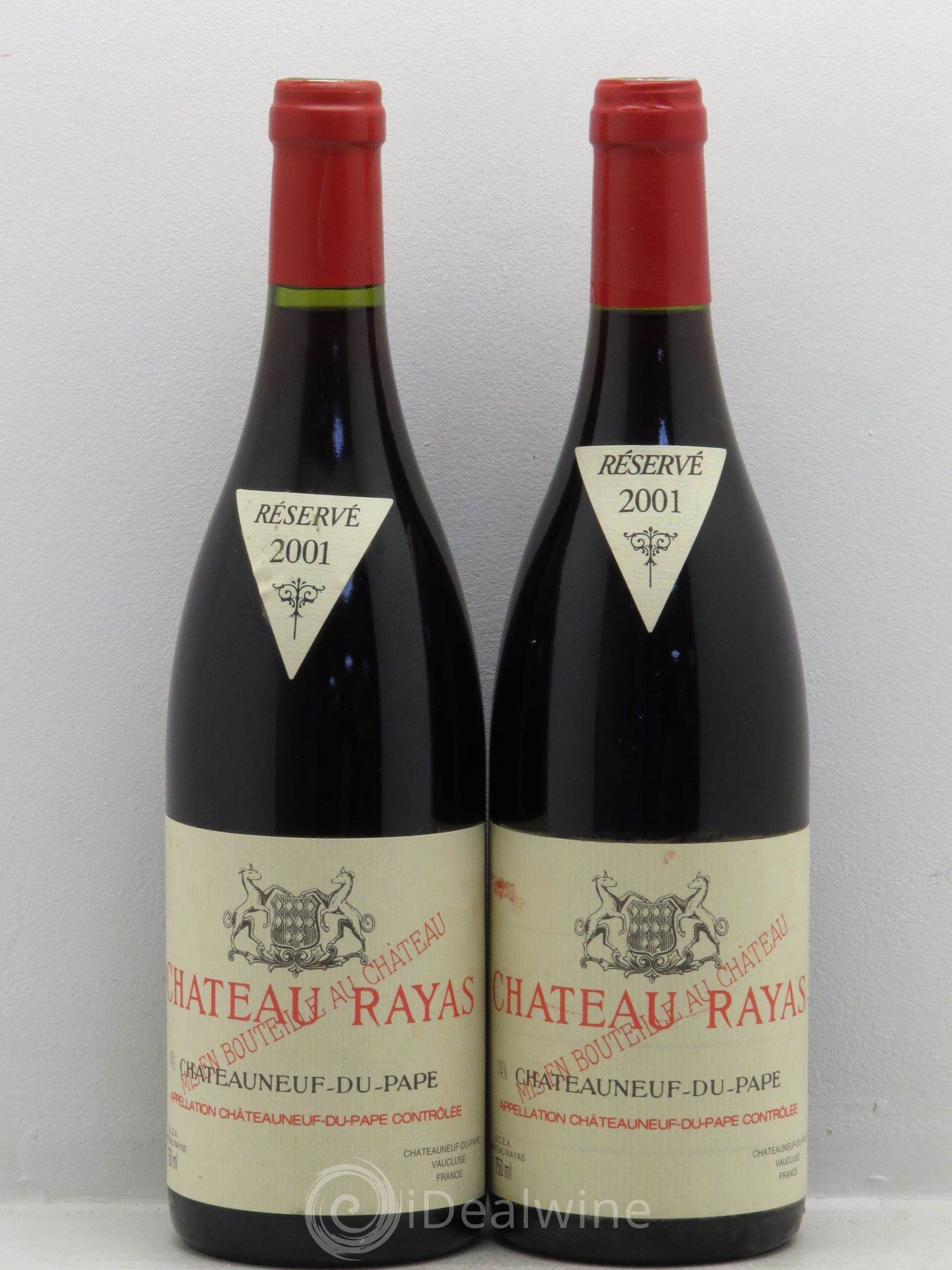 Châteauneuf-du-Pape Château Rayas Emmanuel Reynaud 2001 - Lot de 2 bouteilles - 0