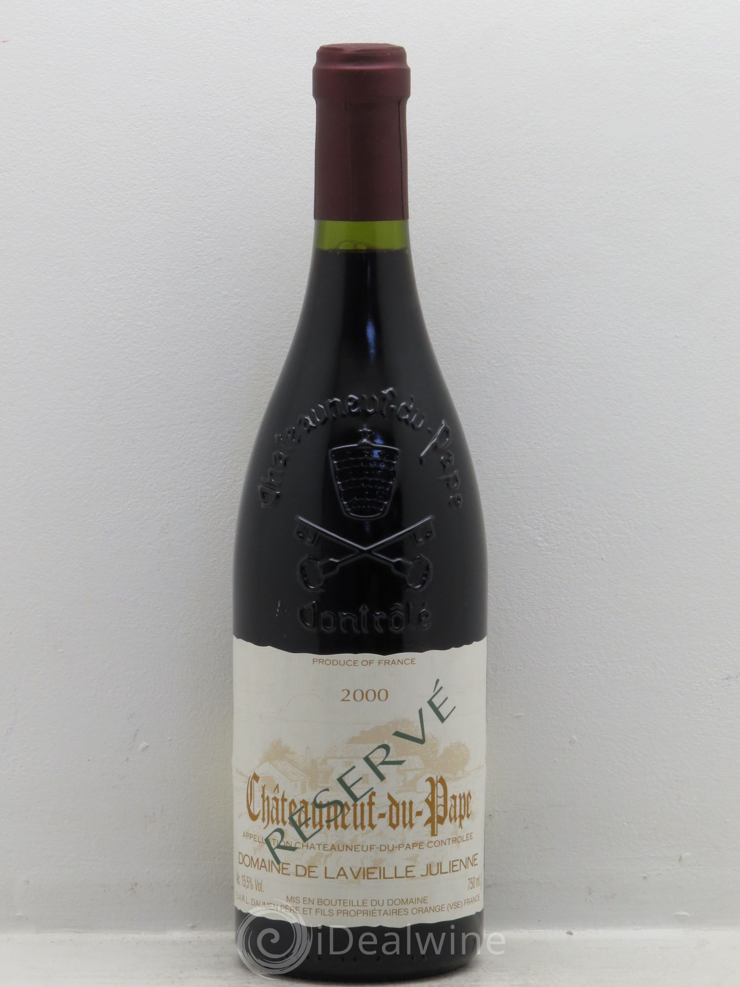 Châteauneuf-du-Pape Vieille Julienne (Domaine de la) Réservé Jean-Paul Daumen 2000 - Lot de 1 bouteille - 0