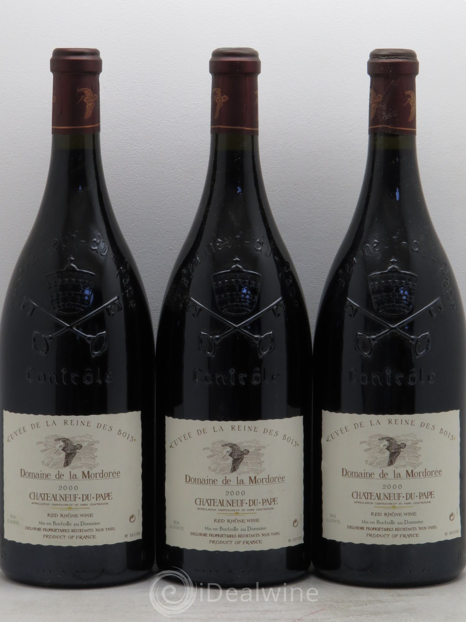 Châteauneuf-du-Pape Cuvée de la Reine des Bois La Mordorée (Domaine de) 2000 - Lot de 3 magnums - 0
