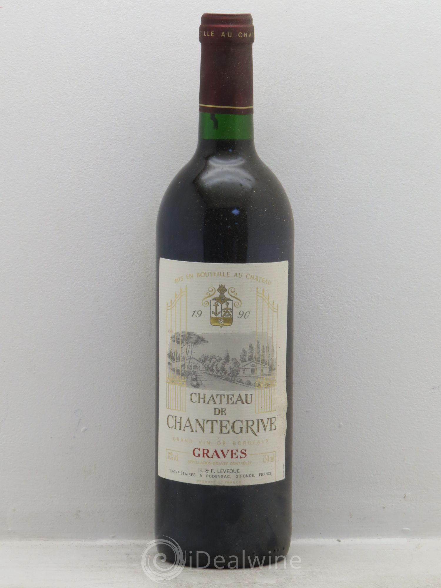 Château de Chantegrive (sans prix de réserve) 1990 - Lot de 6 bouteilles - 0