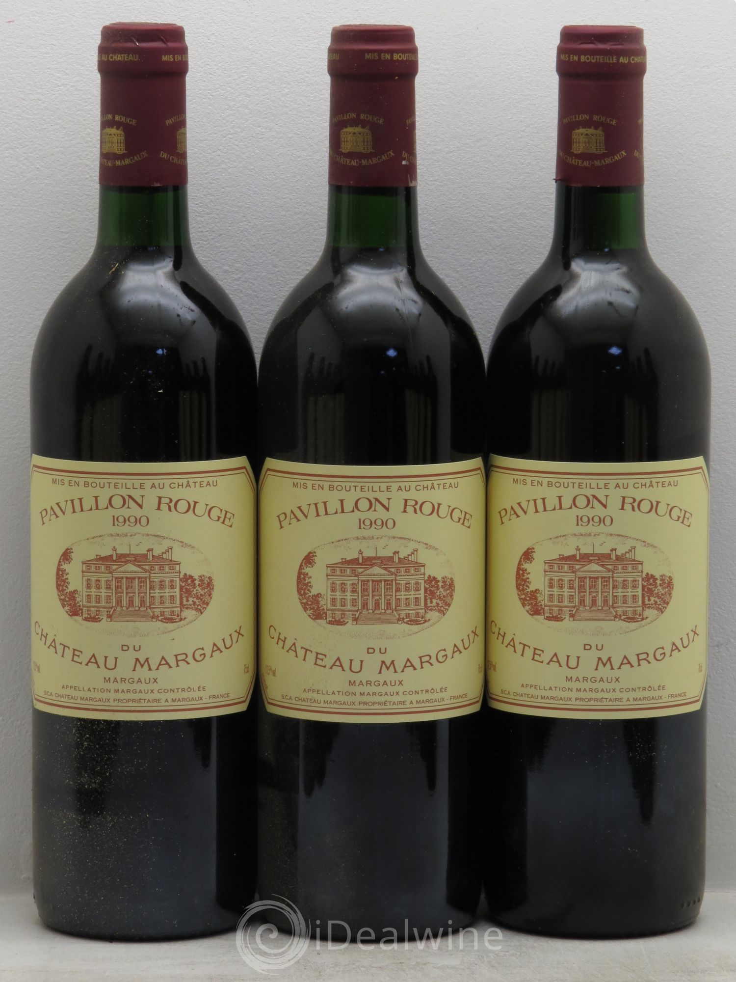 Pavillon Rouge du Château Margaux Second Vin 1990 - Lot de 12 bouteilles - 1