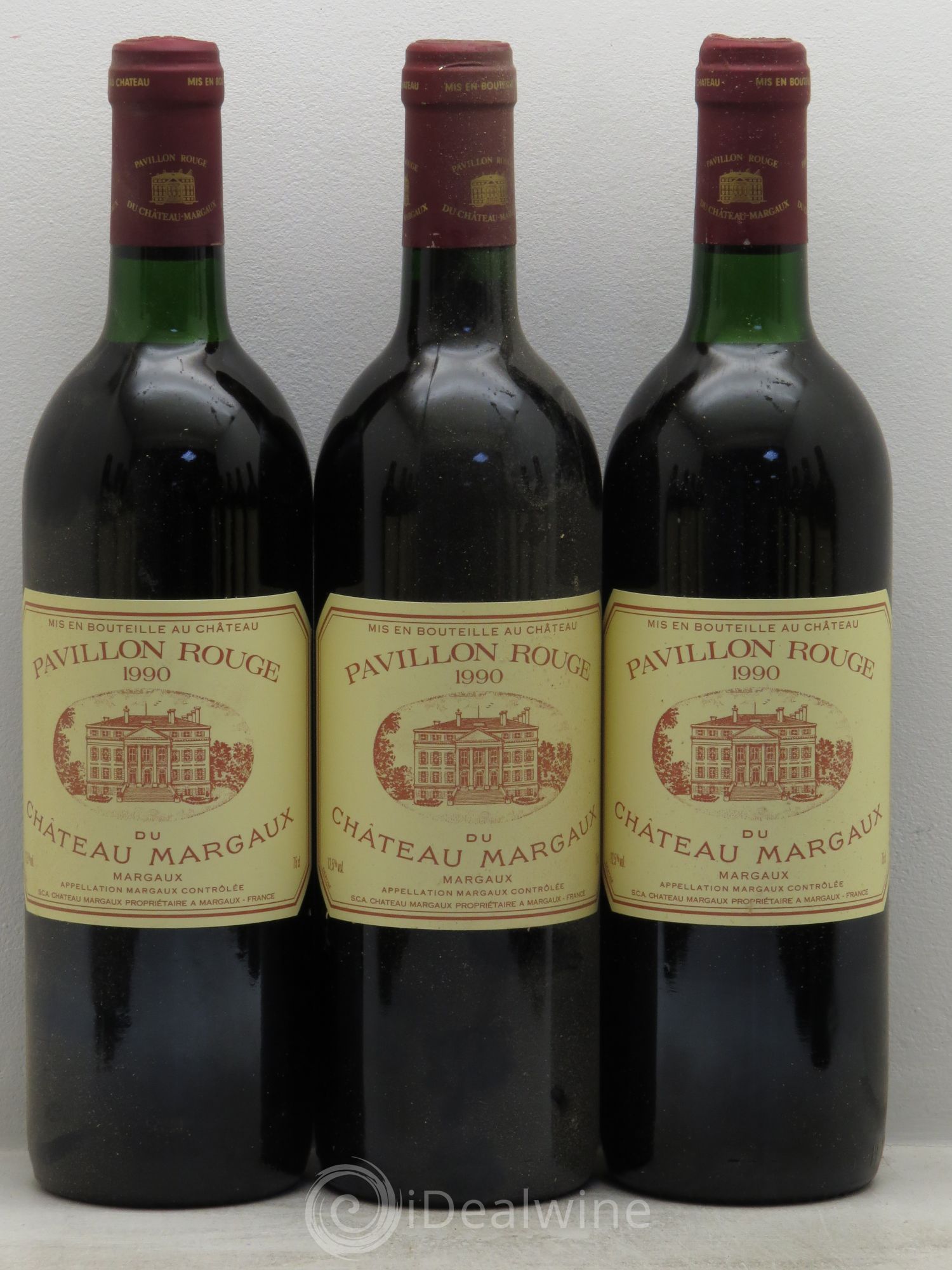 Pavillon Rouge du Château Margaux Second Vin 1990 - Lot de 12 bouteilles - 1