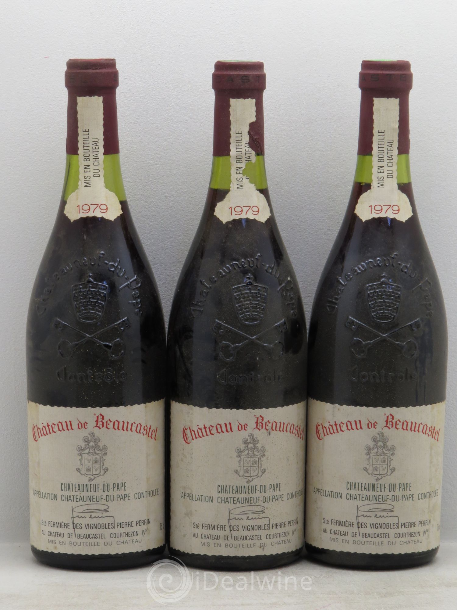 Châteauneuf-du-Pape Château de Beaucastel Famille Perrin 1979 - Lot de 3 bouteilles - 0