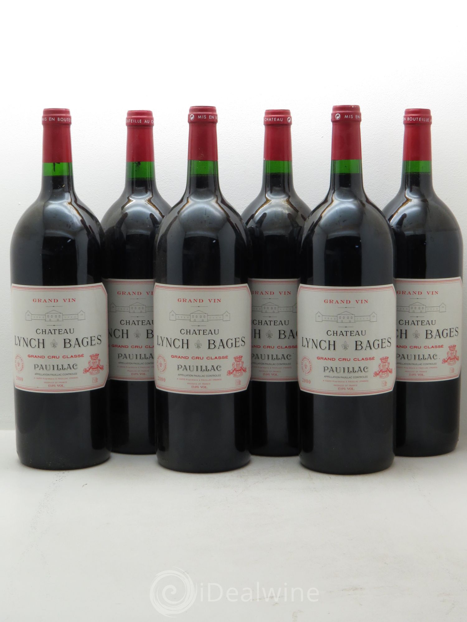 Château Lynch Bages 5ème Grand Cru Classé 2000 - Lot de 6 magnums - 0