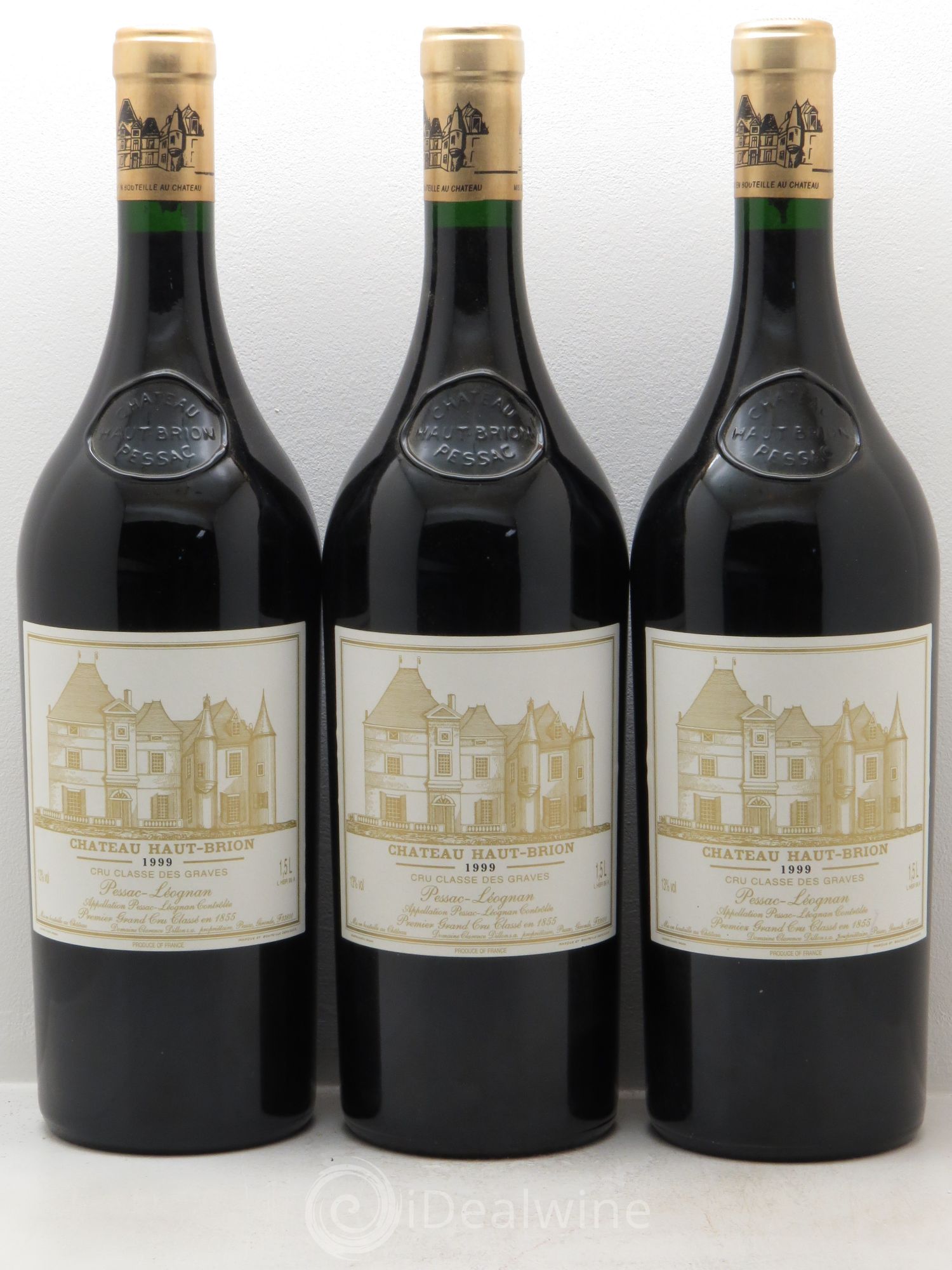Château Haut Brion 1er Grand Cru Classé 1999 - Lot de 3 magnums - 0