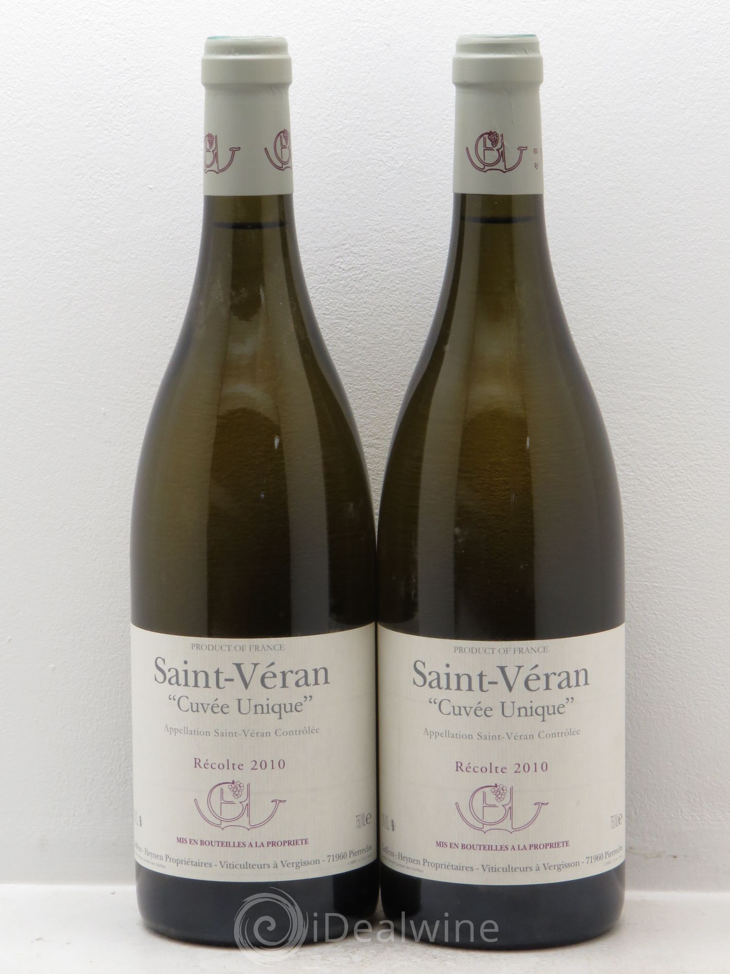 Saint-Véran Cuvée Unique Guffens-Heynen 2010 - Lot de 2 bouteilles - 0