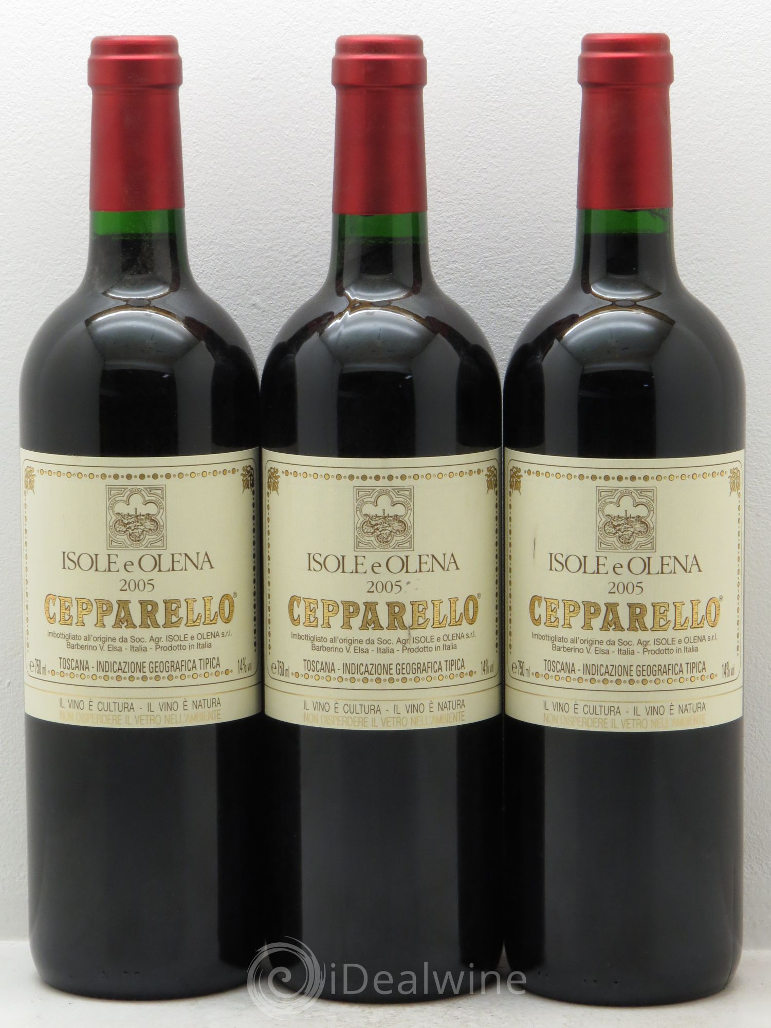 Toscana IGT isole & Olena Cepparello 2005 - Posten von 3 Flaschen - 0