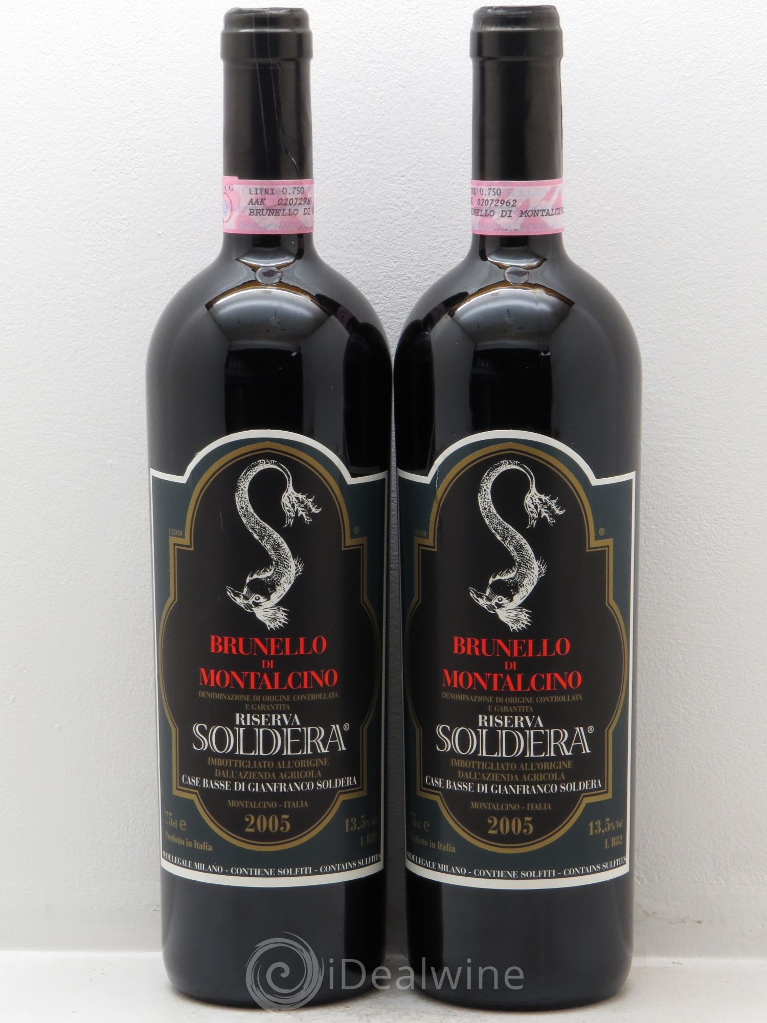 Brunello di Montalcino Soldera Case Basse di Gianfranco Soldera 2005 - Posten von 2 Flaschen - 0
