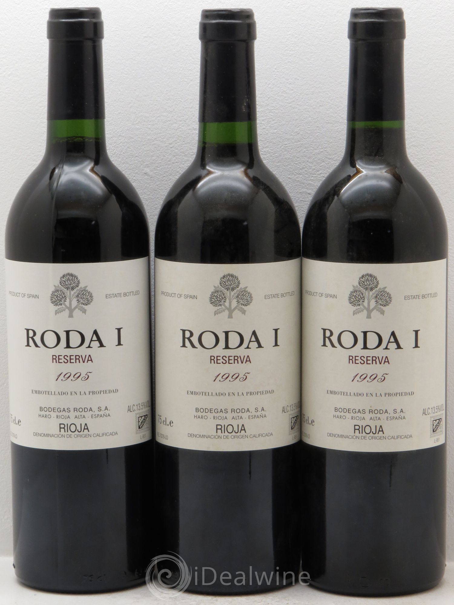 Rioja DOCA Roda I Bodegas Roda 1995 - Posten von 3 Flaschen - 0