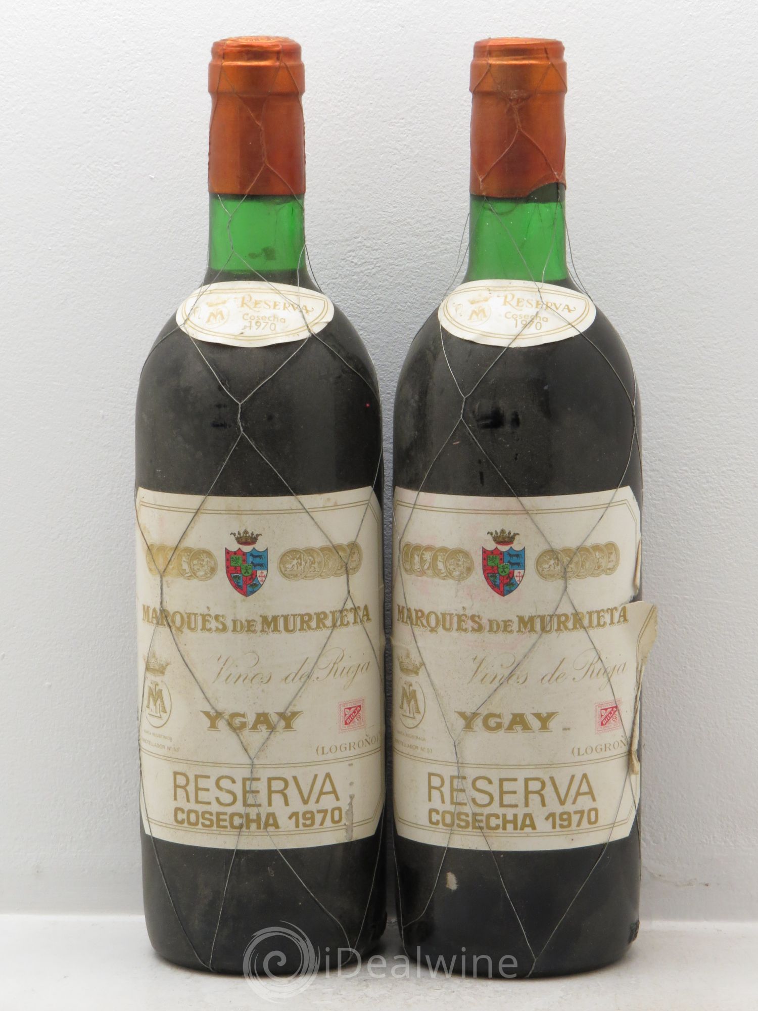 Rioja DOCA Reserva Marqués de Murrieta 1970 - Posten von 2 Flaschen - 0