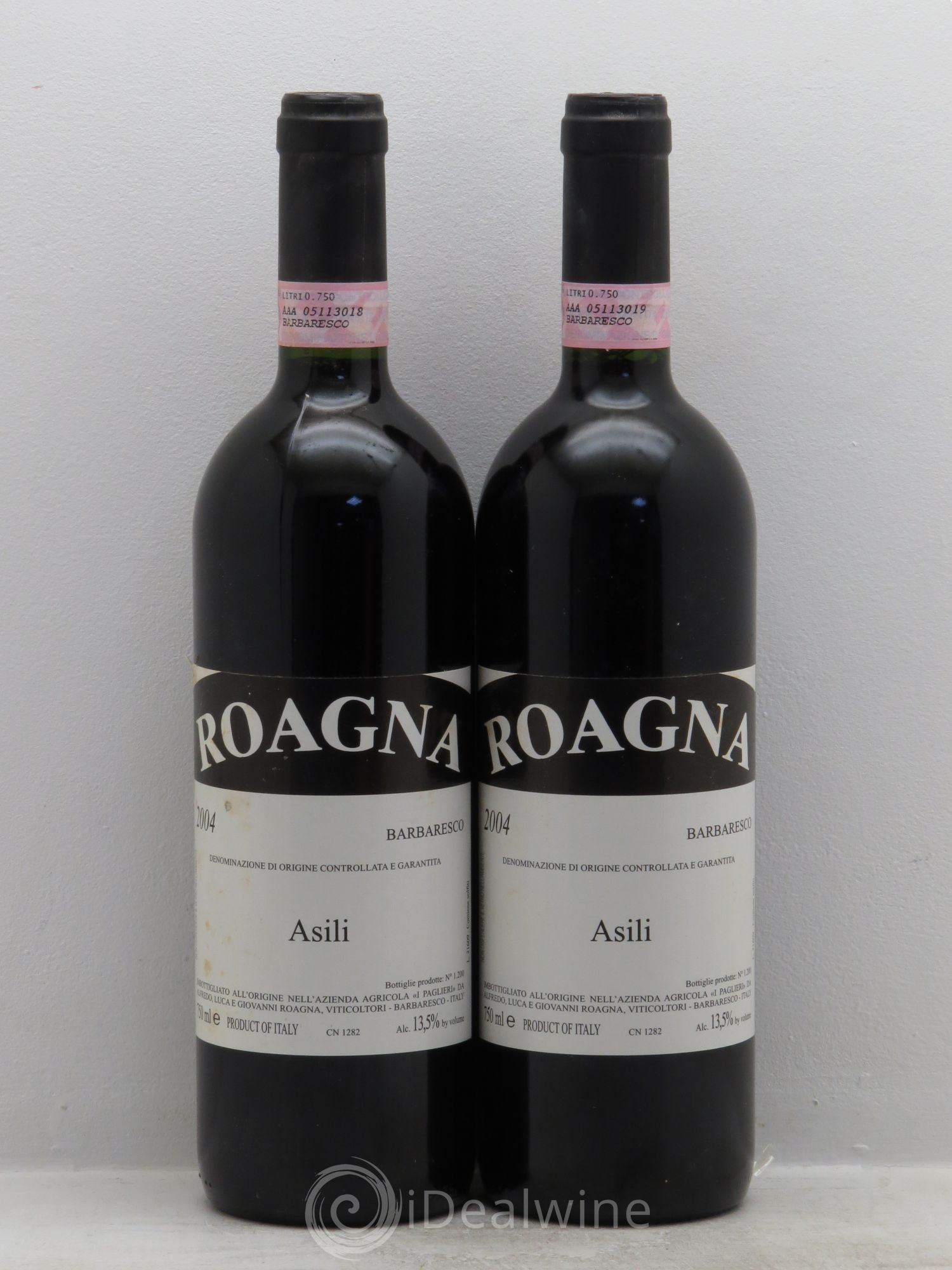 Barbaresco DOCG Roagna Asili 2004 - Lot de 2 bouteilles - 0