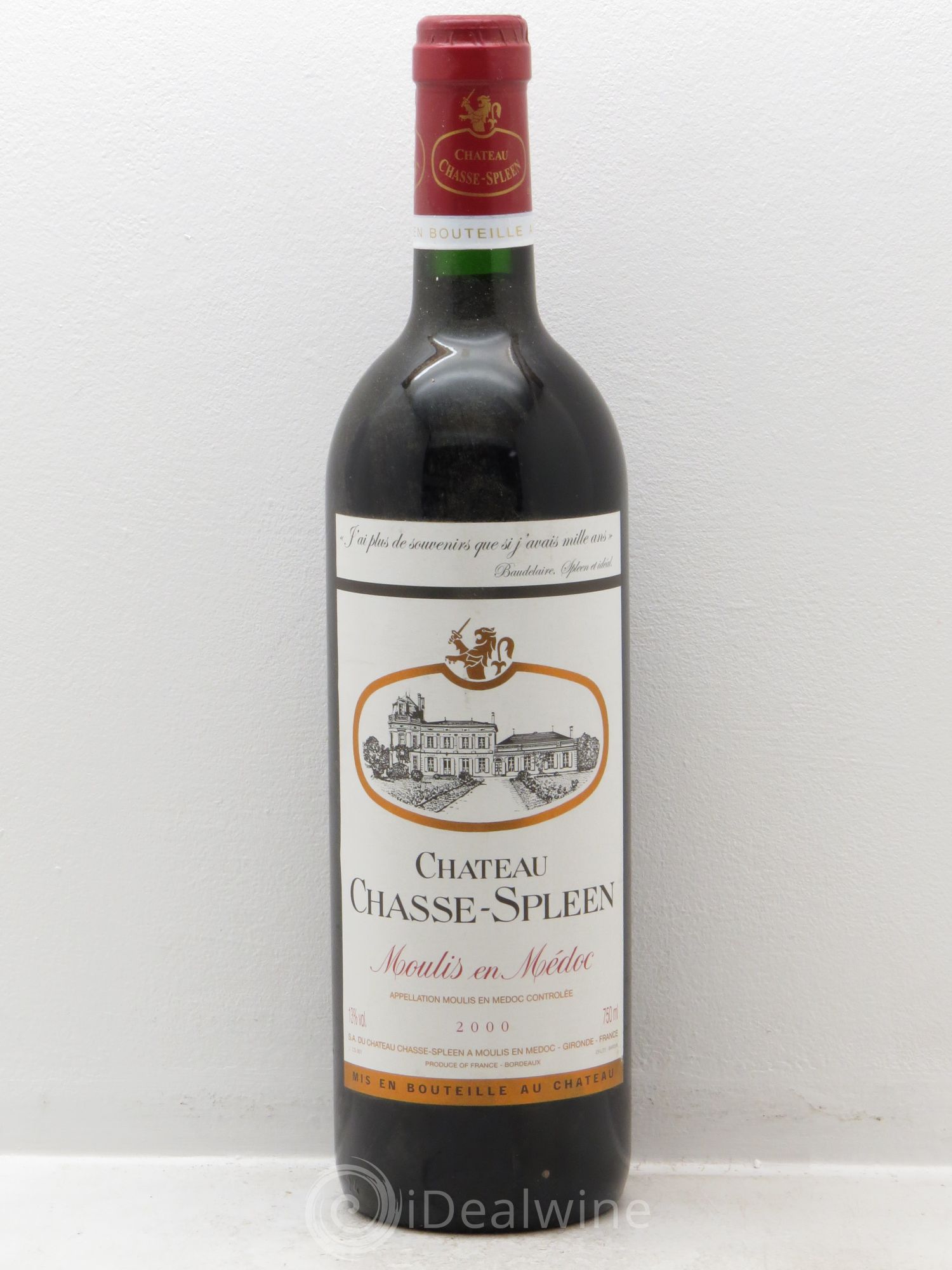 Château Chasse Spleen 2000 - Lot de 1 bouteille - 0