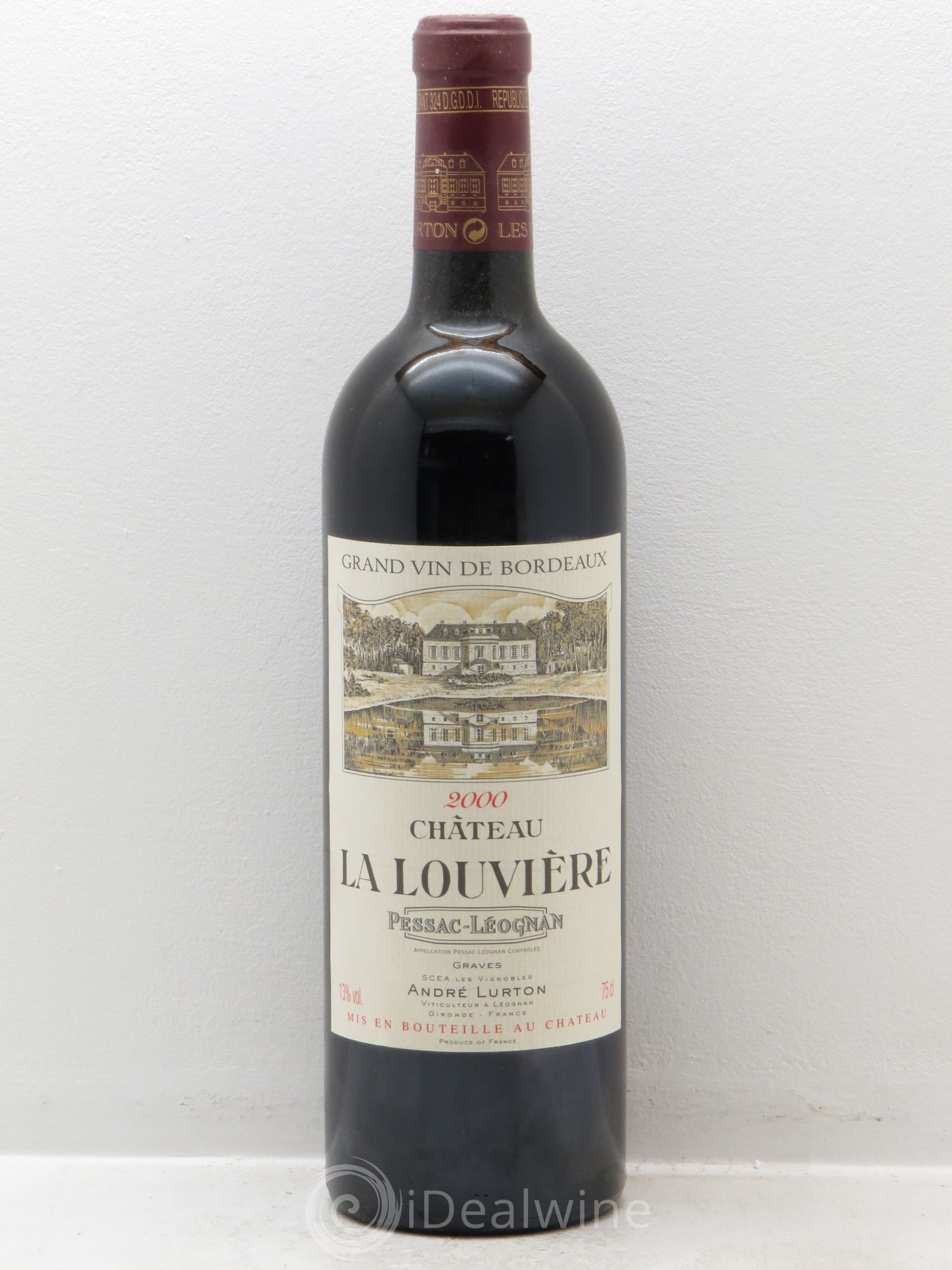 Château la Louvière 2000 - Lot de 1 bouteille - 0