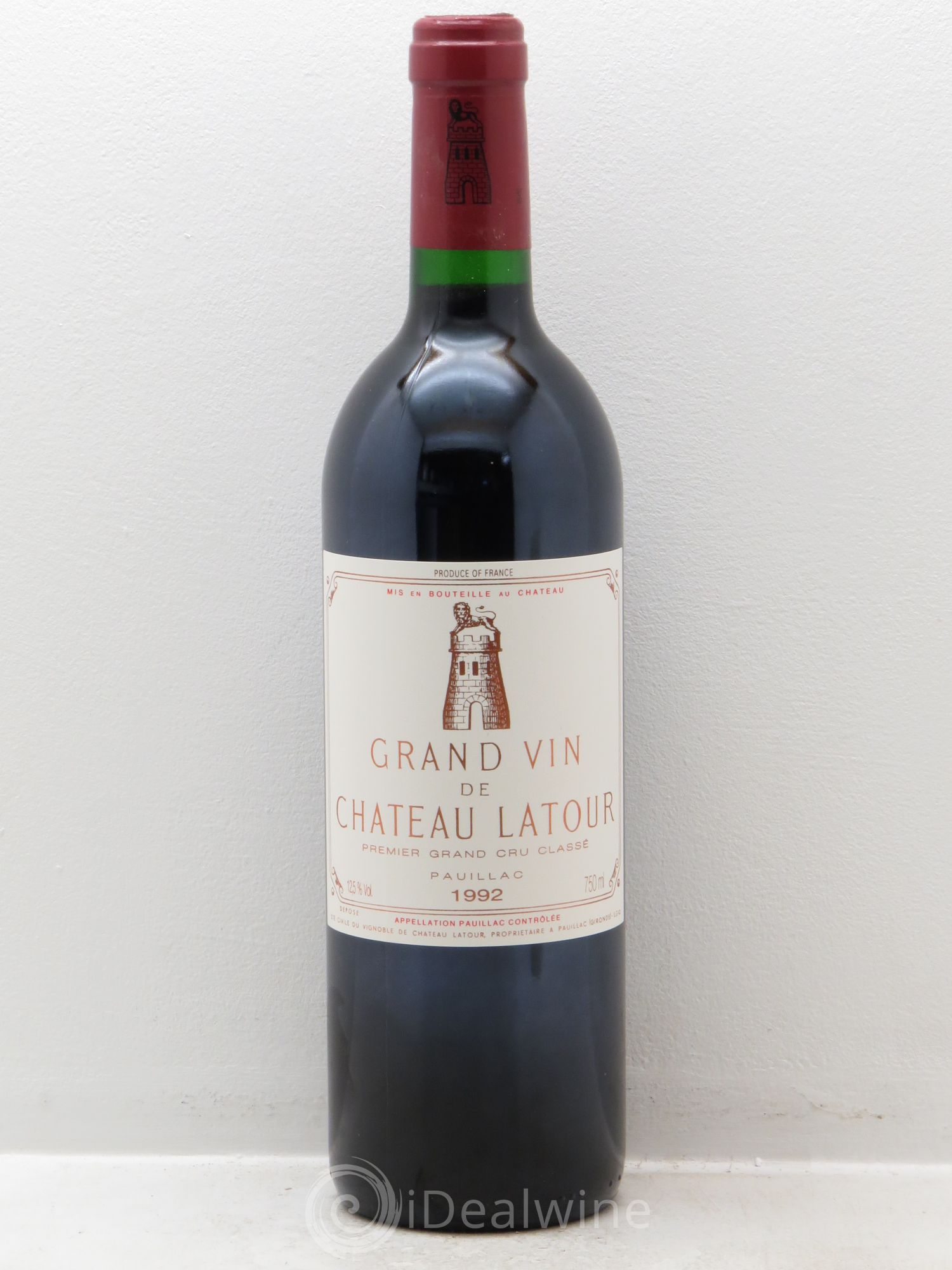 Château Latour 1er Grand Cru Classé 1992 - Lot de 1 bouteille - 0