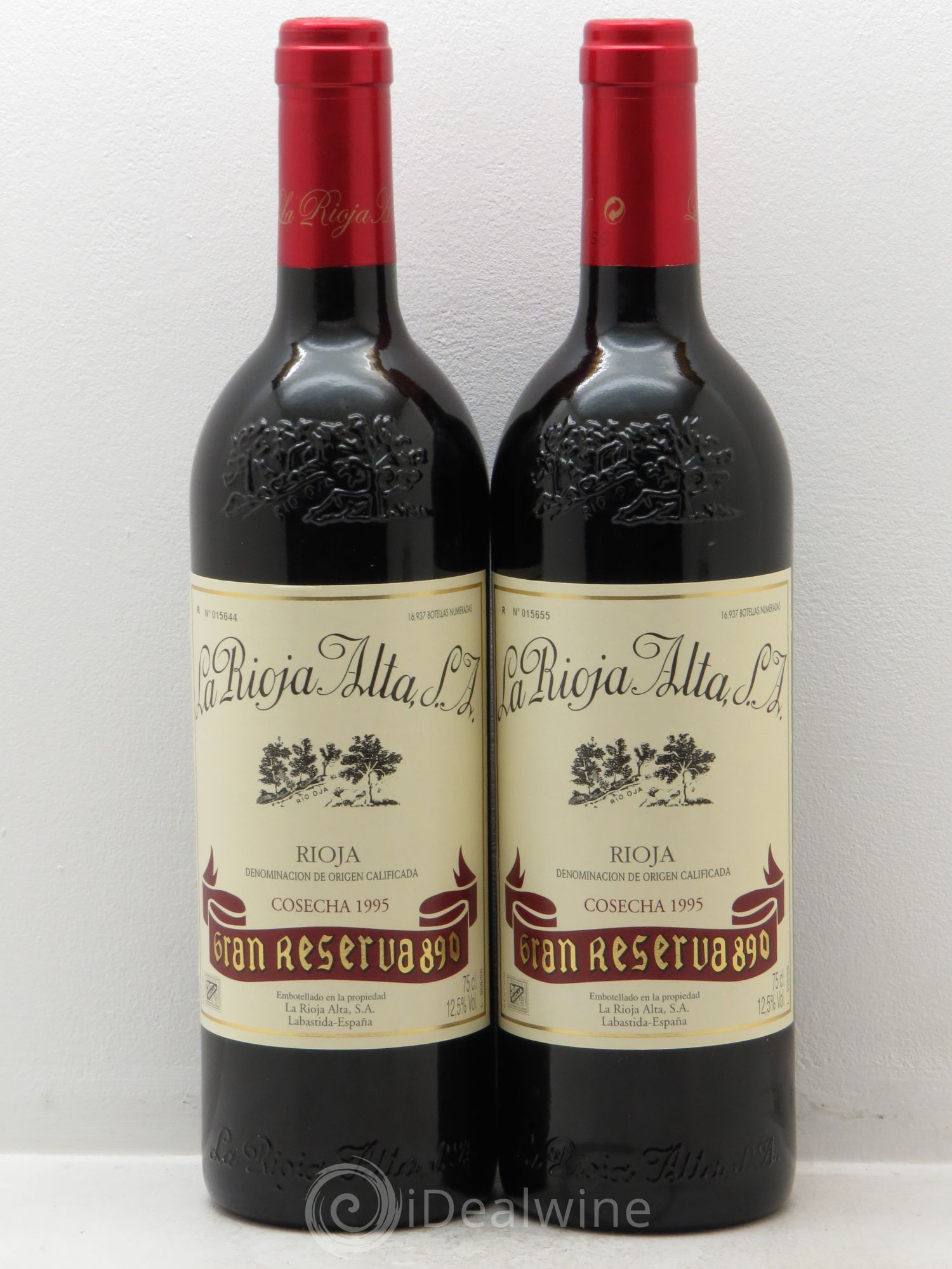 Rioja DOCA Alta Gran Reserva 890 1995 - Lotto di 2 bottiglie - 0