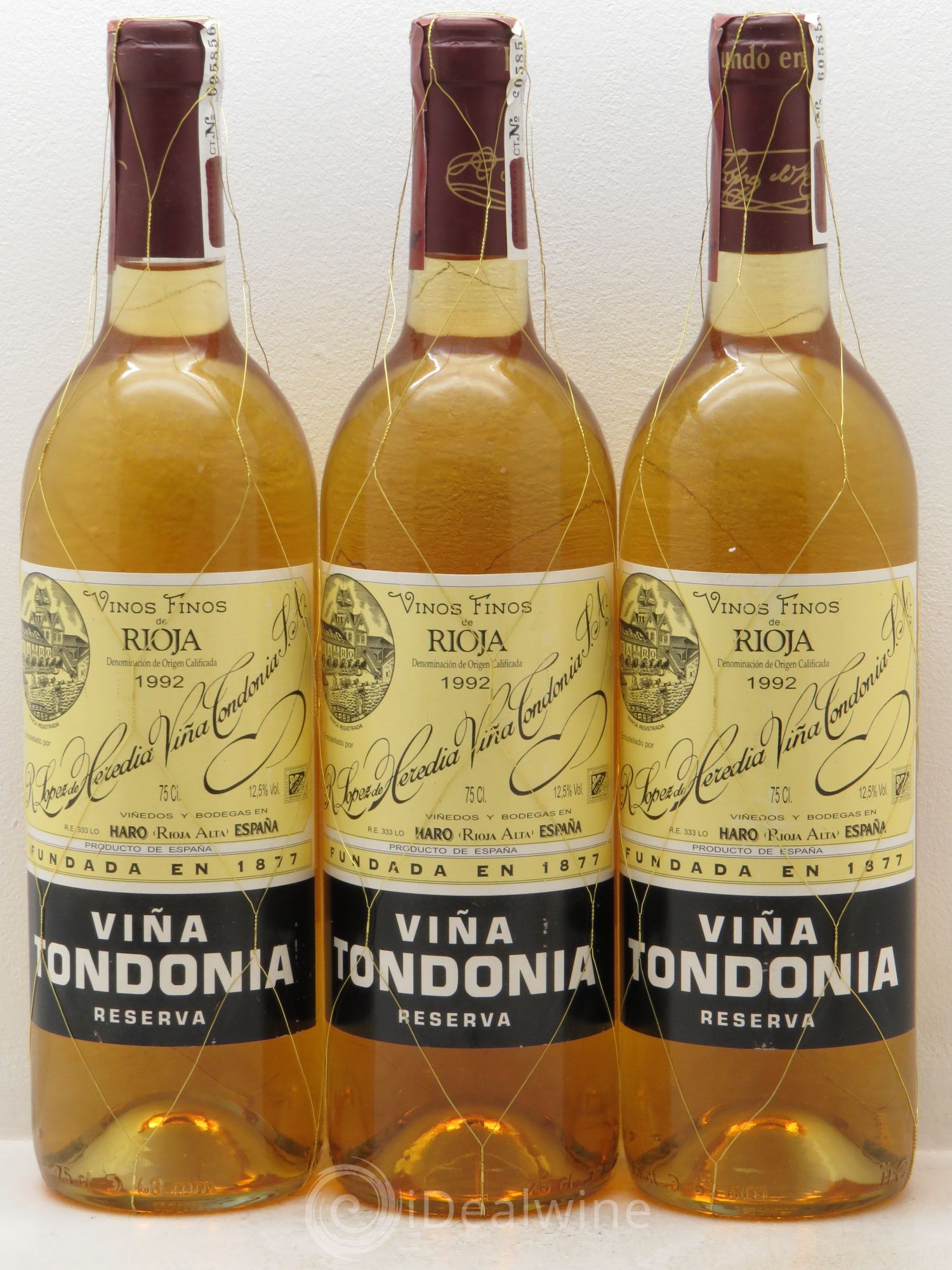Rioja DOCA Tondonia Blanco Reserva 1992 - Posten von 3 Flaschen - 0