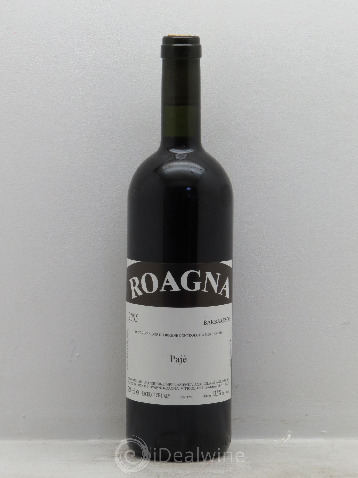 Barbaresco DOCG Roagna Pajé 2005 - Lot de 1 bouteille - 0