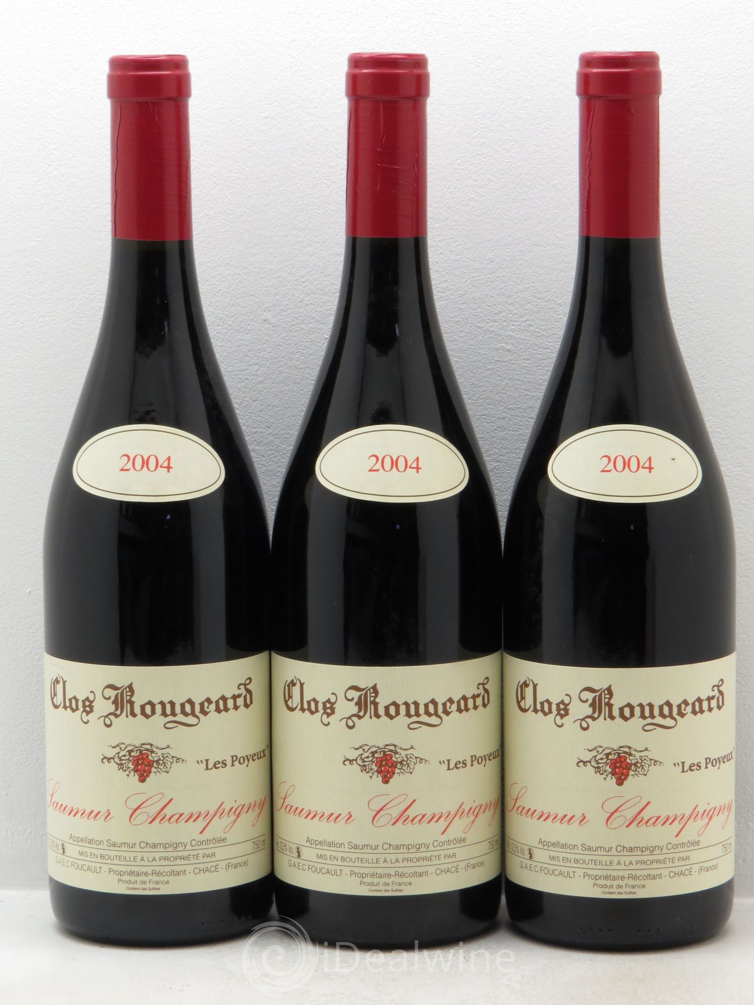 Saumur-Champigny Les Poyeux Clos Rougeard 2004 - Lot de 3 bouteilles - 0