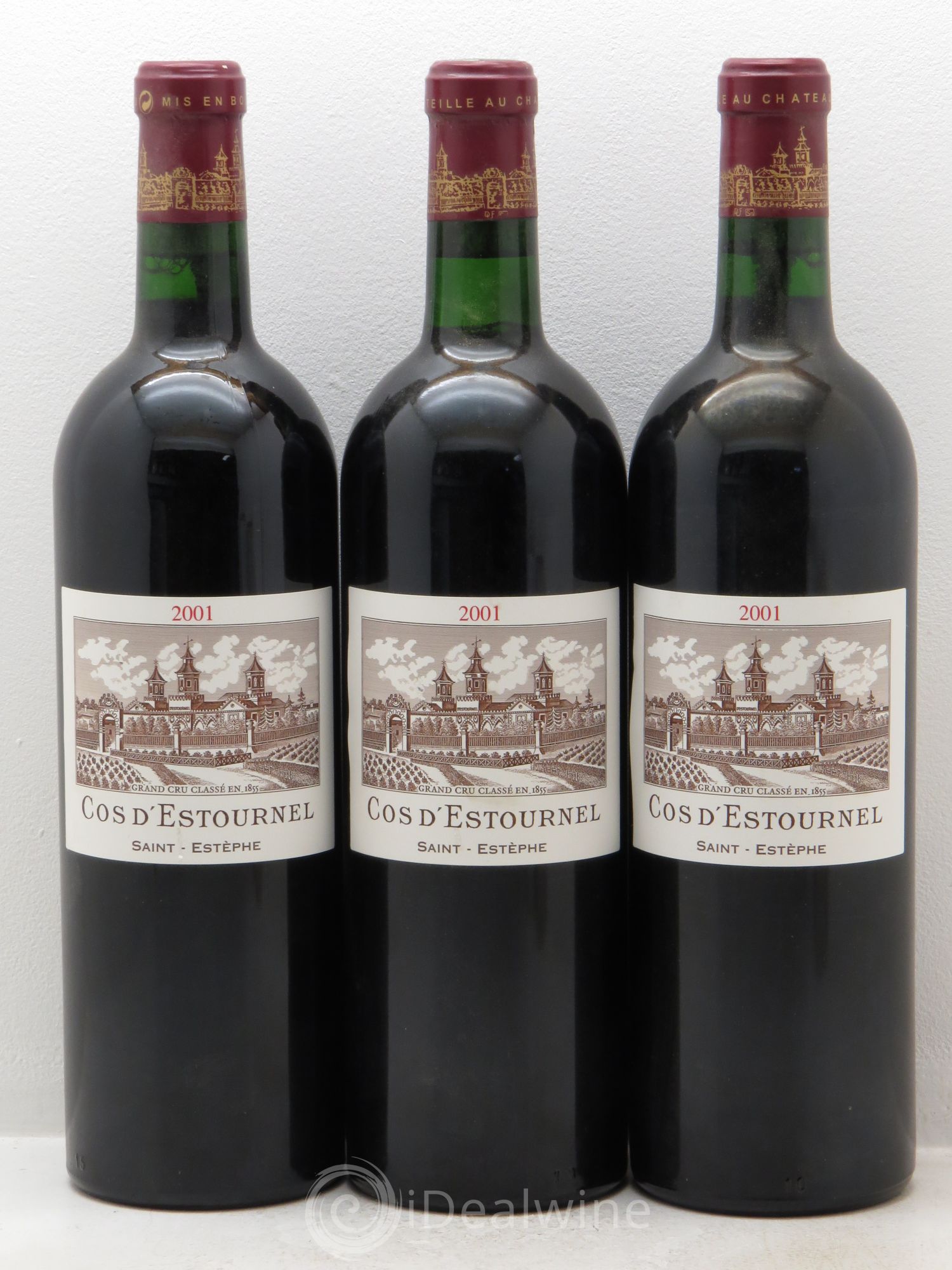 Cos d'Estournel 2ème Grand Cru Classé 2001 - Lot de 3 bouteilles - 0