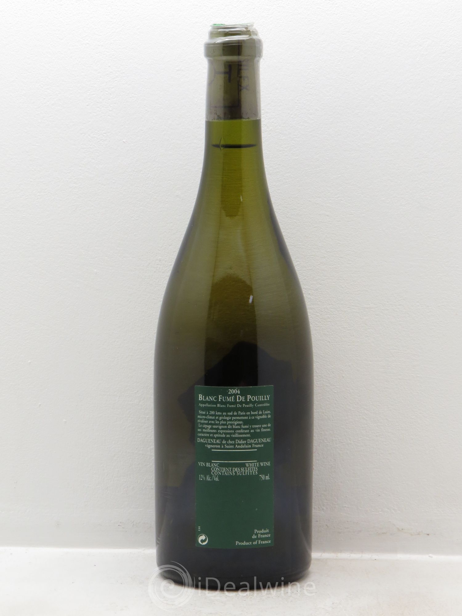 Vin de France (anciennement Pouilly-Fumé) Silex Dagueneau (Domaine Didier - Louis-Benjamin) 2004 - Lot de 1 bouteille - 1