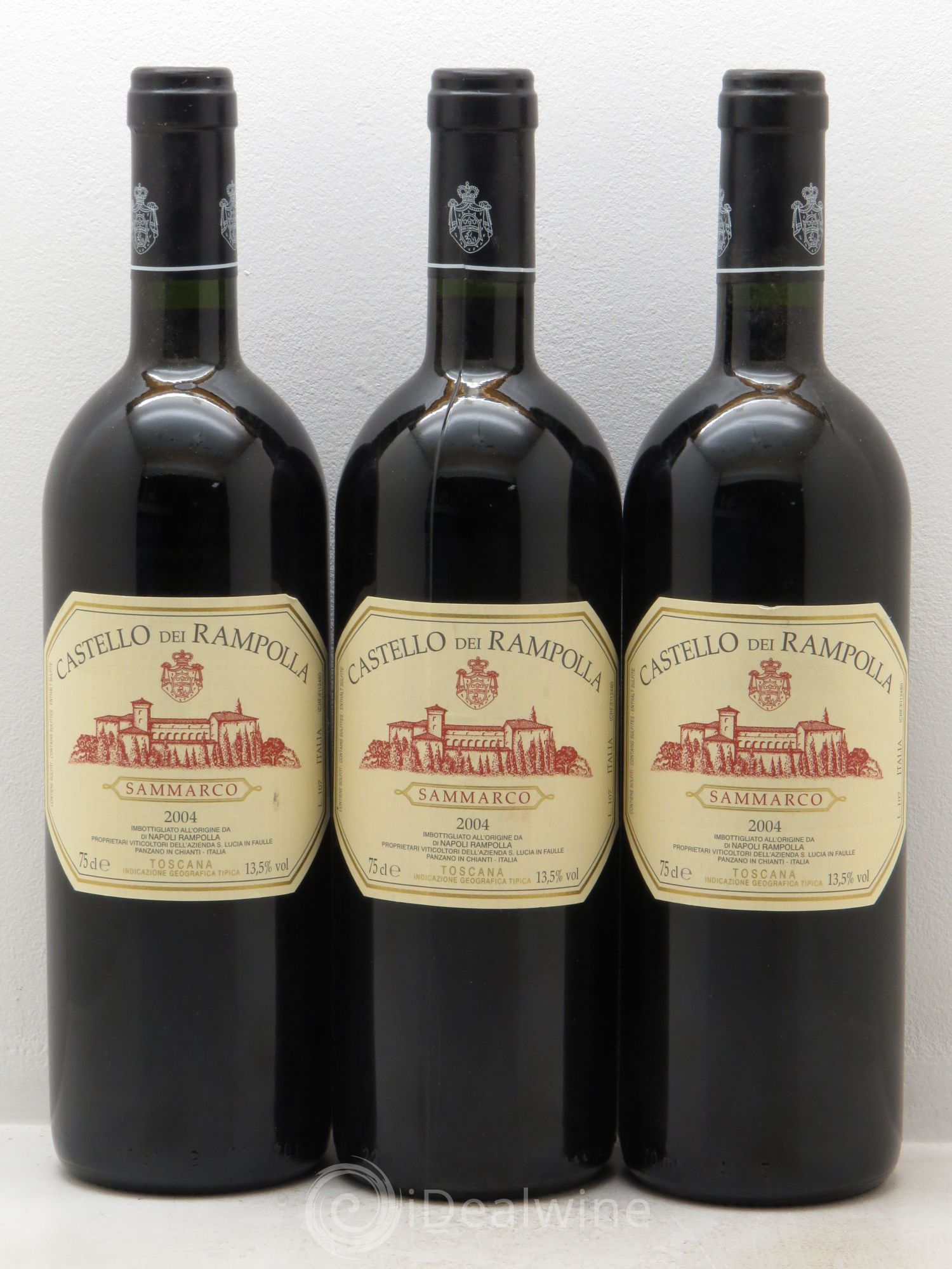 Toscana IGT Castello dei Rampolla Sanmarco 2004 - Lot de 3 bouteilles - 0
