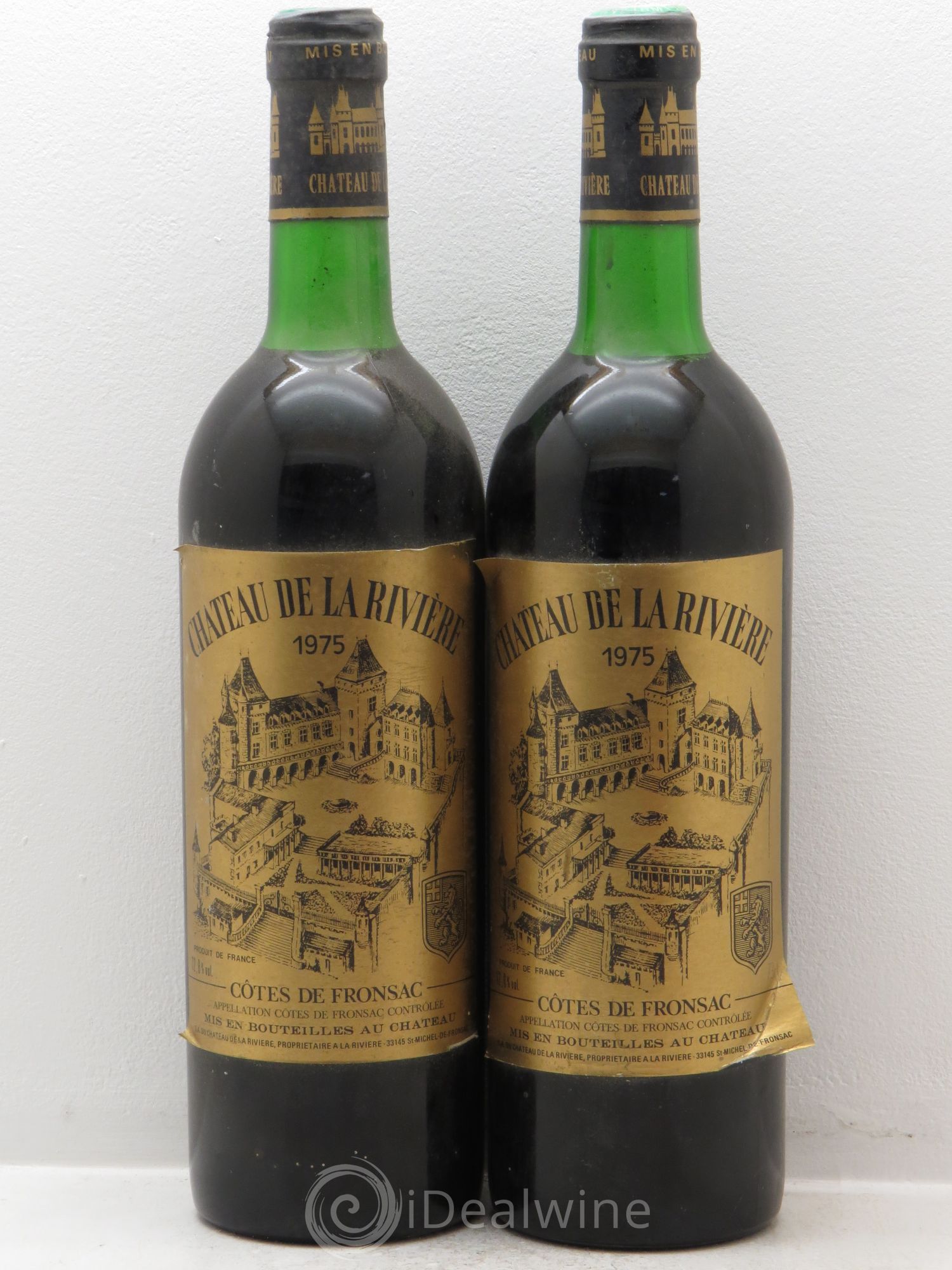 Château de La Rivière 1975 - Lot de 2 bouteilles - 0
