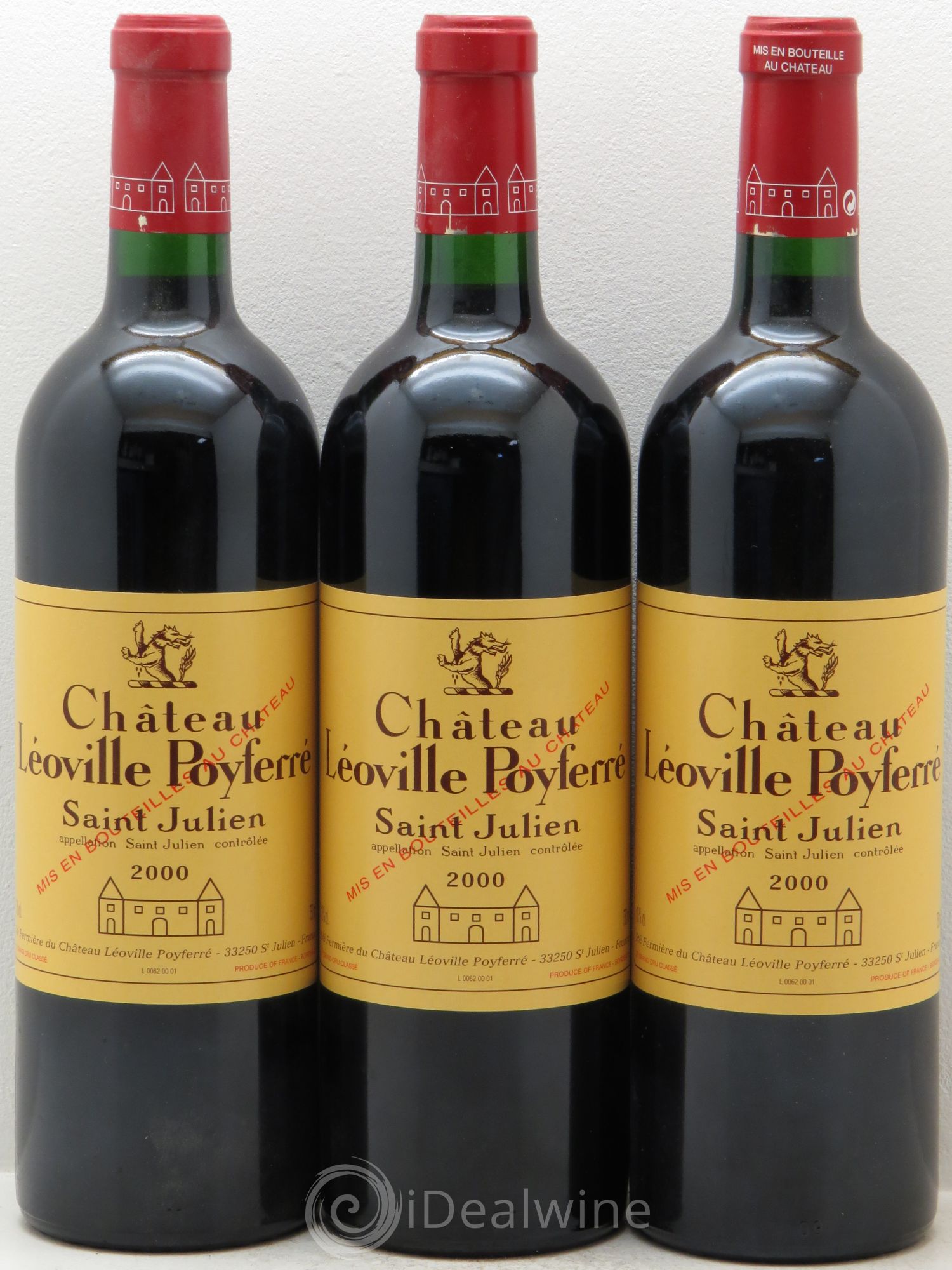 Château Léoville Poyferré 2ème Grand Cru Classé 2000 - Lot de 12 bouteilles - 2