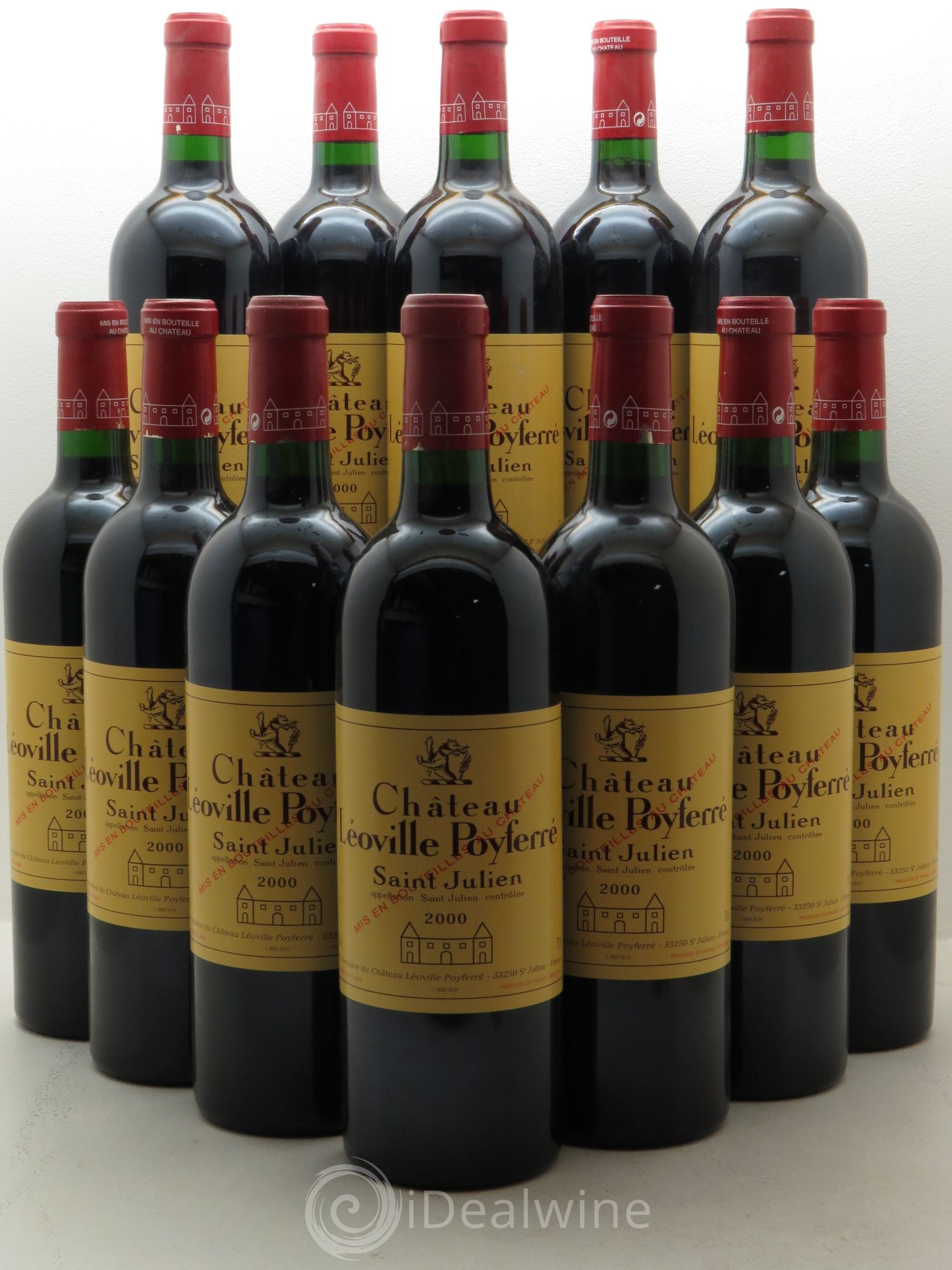 Château Léoville Poyferré 2ème Grand Cru Classé 2000 - Lot de 12 bouteilles - 0