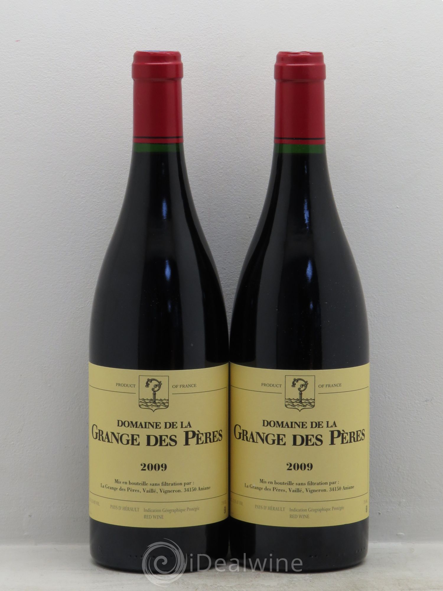 Pays d'Hérault Grange des Pères Laurent Vaillé 2009 - Lot de 2 bouteilles - 0
