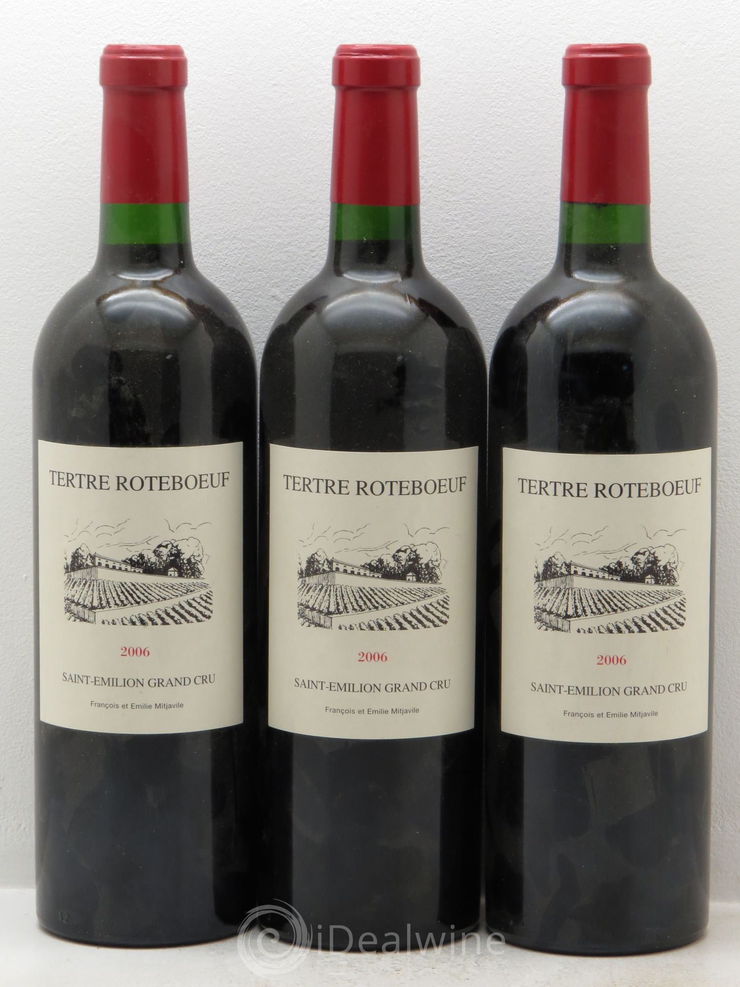 Château Tertre Roteboeuf 2006 - Lot de 3 bouteilles - 0
