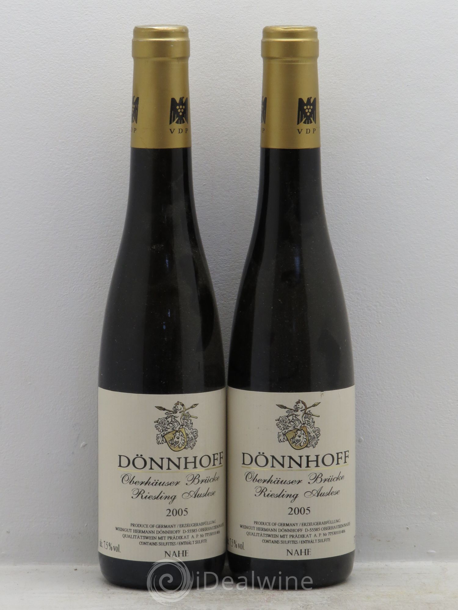Allemagne Mosel-Saar Dönnhoff Oberhäuser Brücke GK Auslese 2005 - Posten von 2 Demi-Flaschen - 0