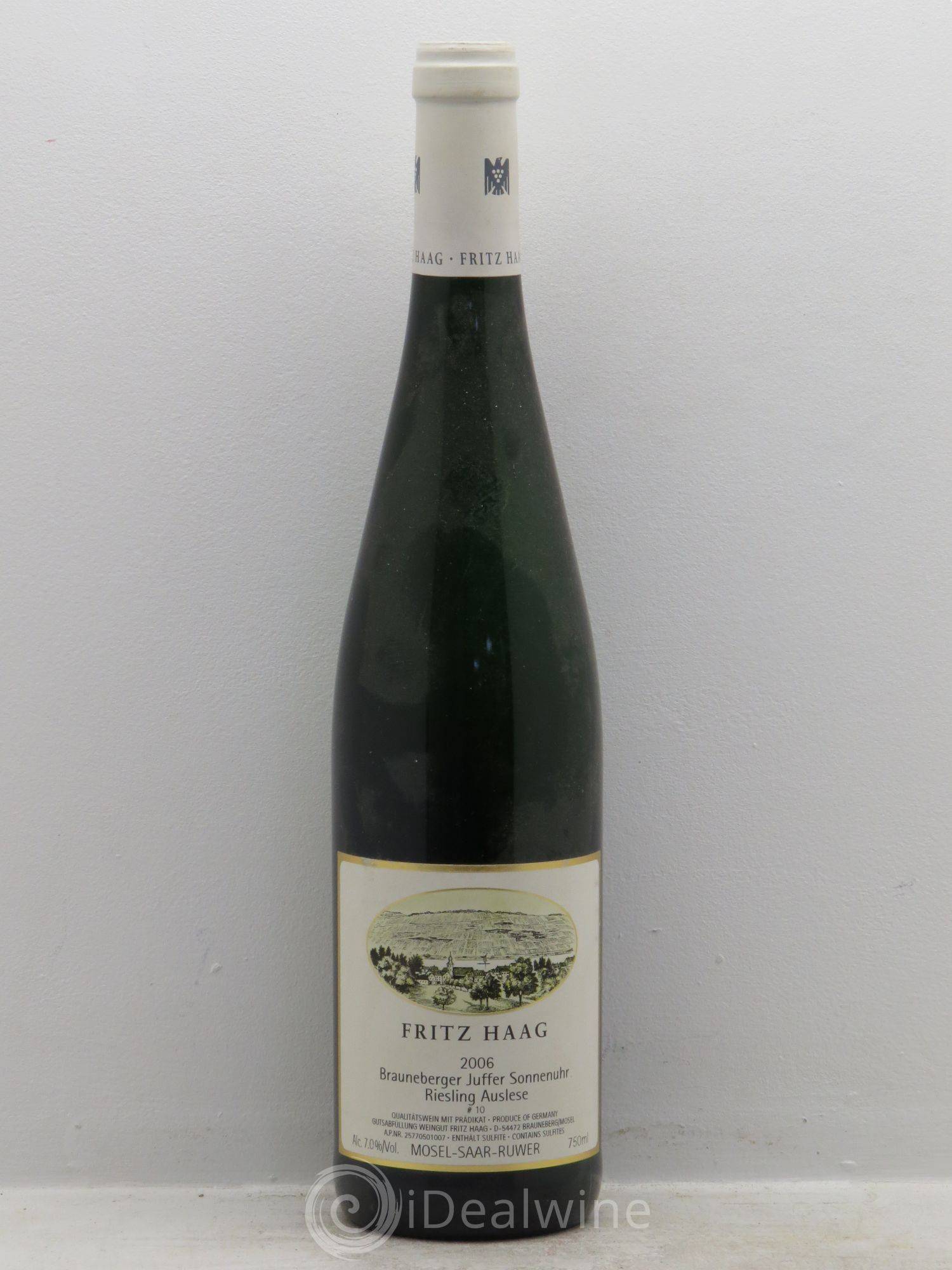 Riesling Fritz Haag Brauneberger Juffer Sonnenuhr Auslese -n10 2006 - Lot de 1 bouteille - 0