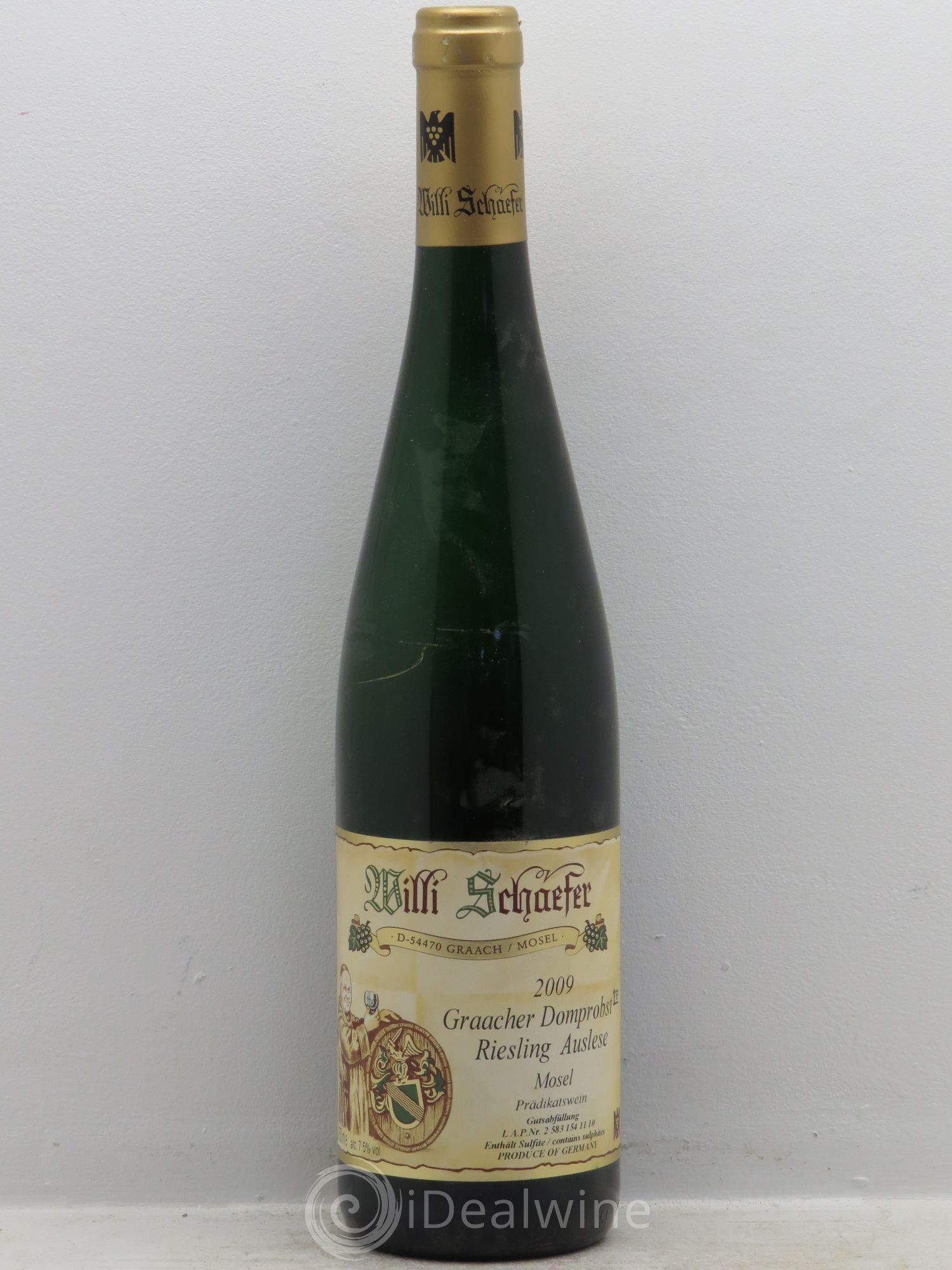 Allemagne Mosel-Saar W.Schaefer Graacher Domprobst Riesling Auslese 2009 - Lot de 1 bouteille - 0
