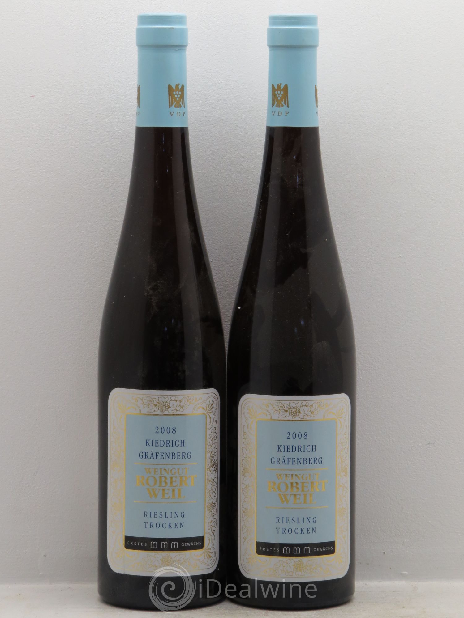 Riesling Weingut Robert Weil Kiedrich Grafenberg Riesling - Erstes Gewachs 2008 - Posten von 2 Flaschen - 0