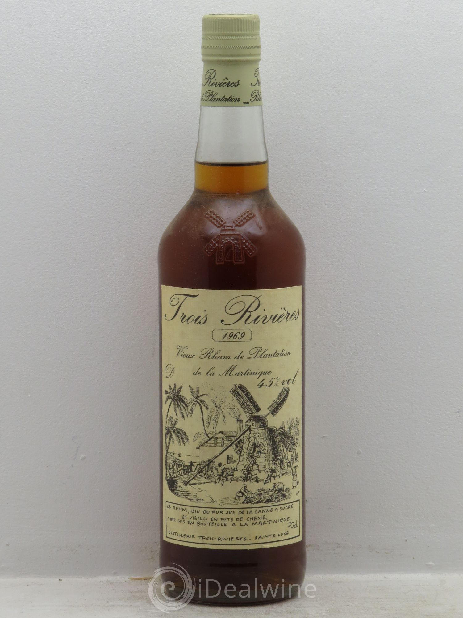 Rhum 3 Rivières (45°) 1969 - Lot of 1 bottle - 0
