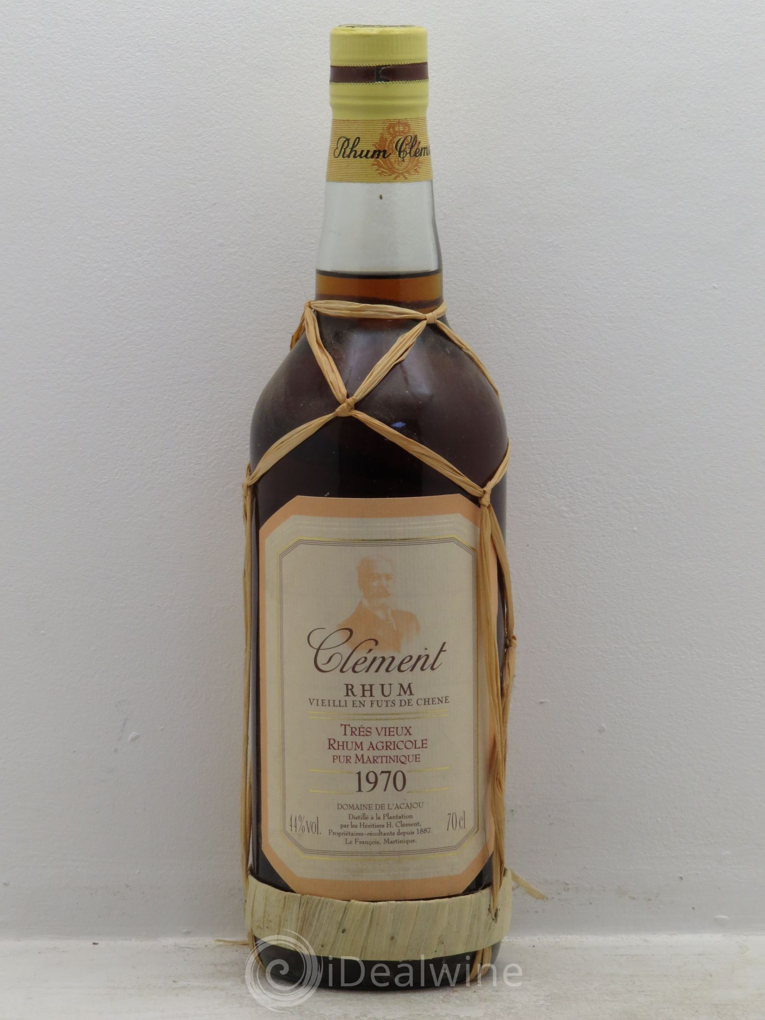Rhum Clément (44°) 1970 - Posten von 1 Flasche - 0