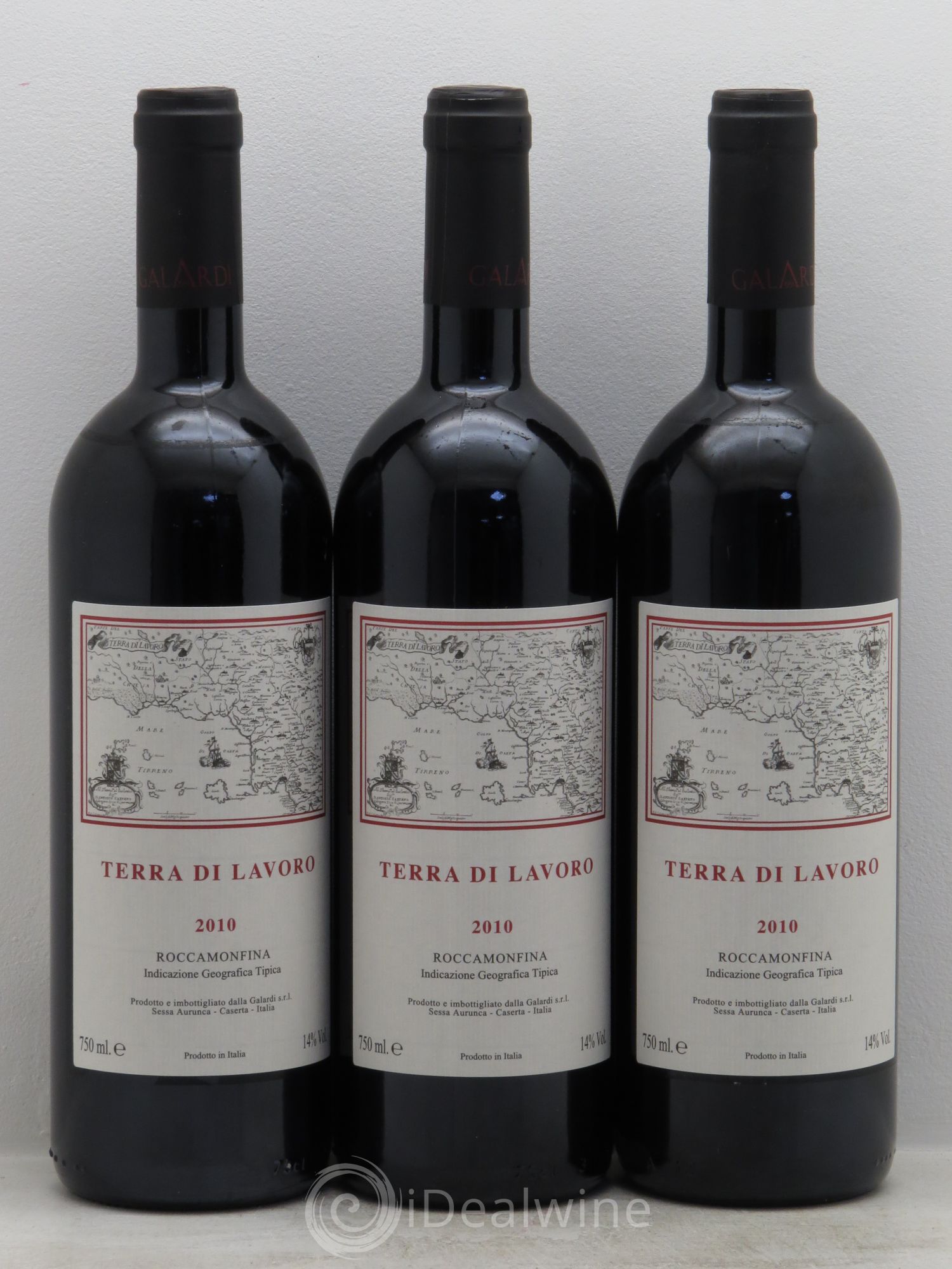 Roccamonfina IGT Terra di Lavoro Galardi 2010 - Lot de 3 bouteilles - 0