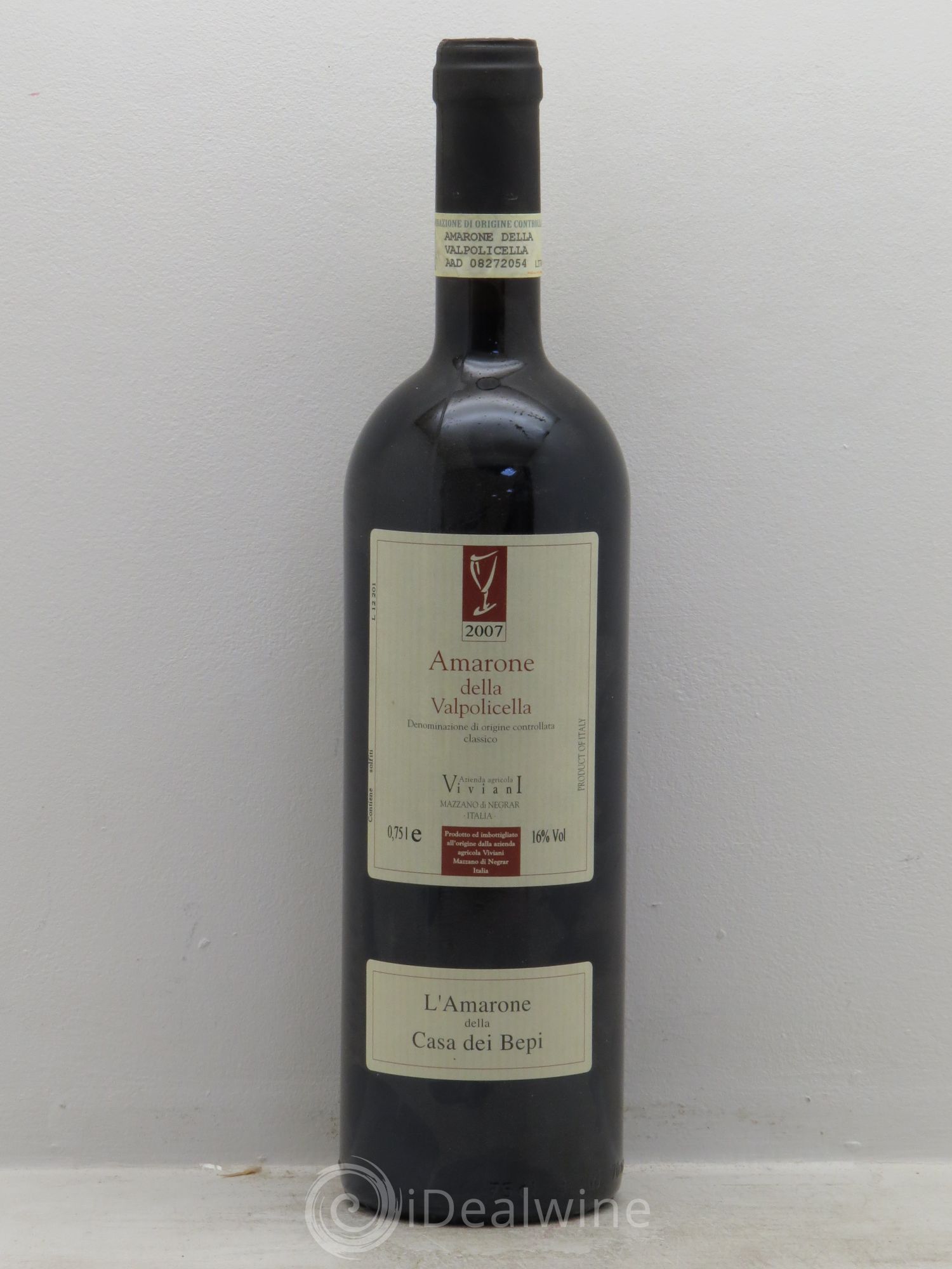 Amarone della Valpolicella DOC Viviani Casa D Bepi 2007 - Posten von 1 Flasche - 0